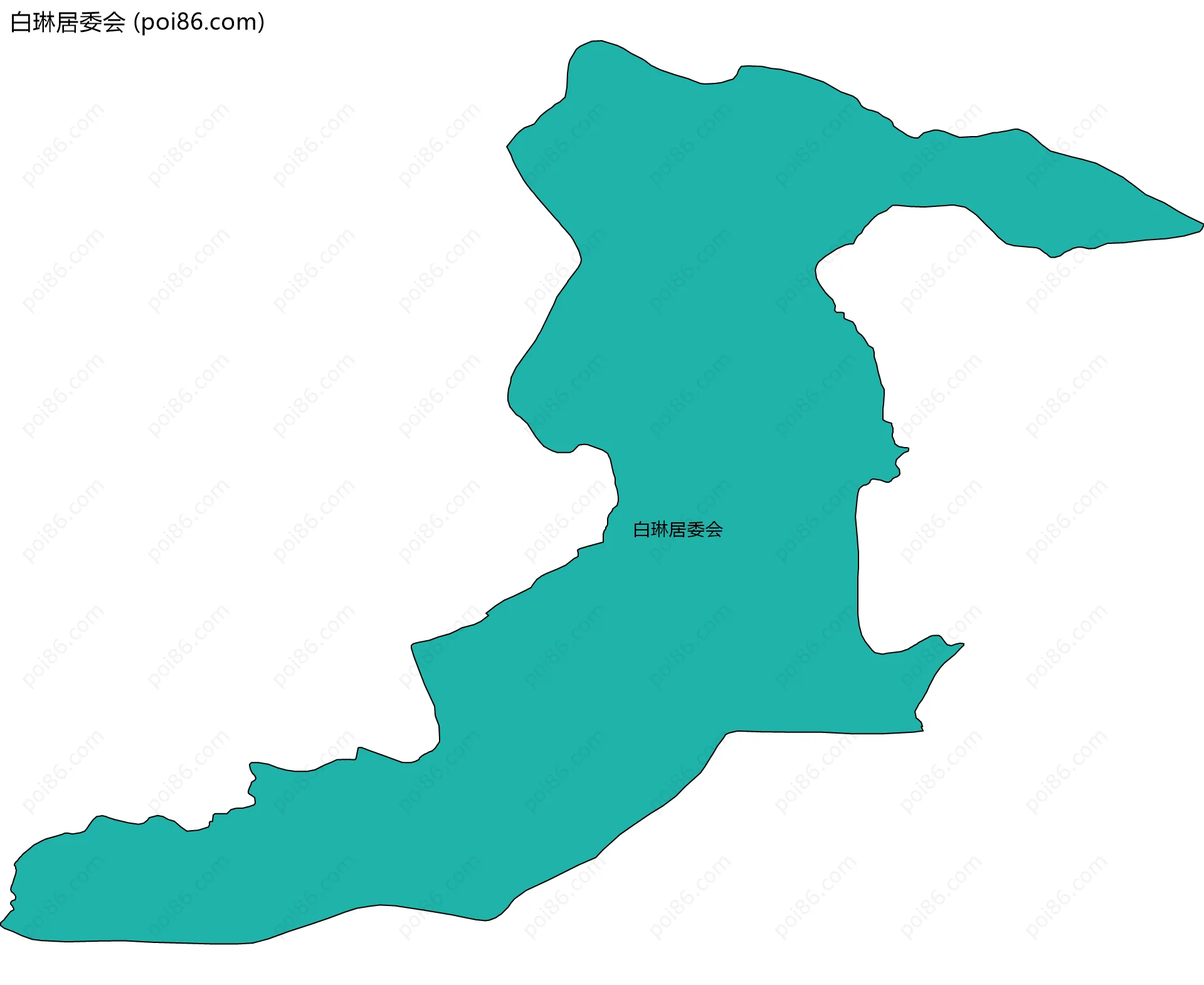 白琳居委会边界地图
