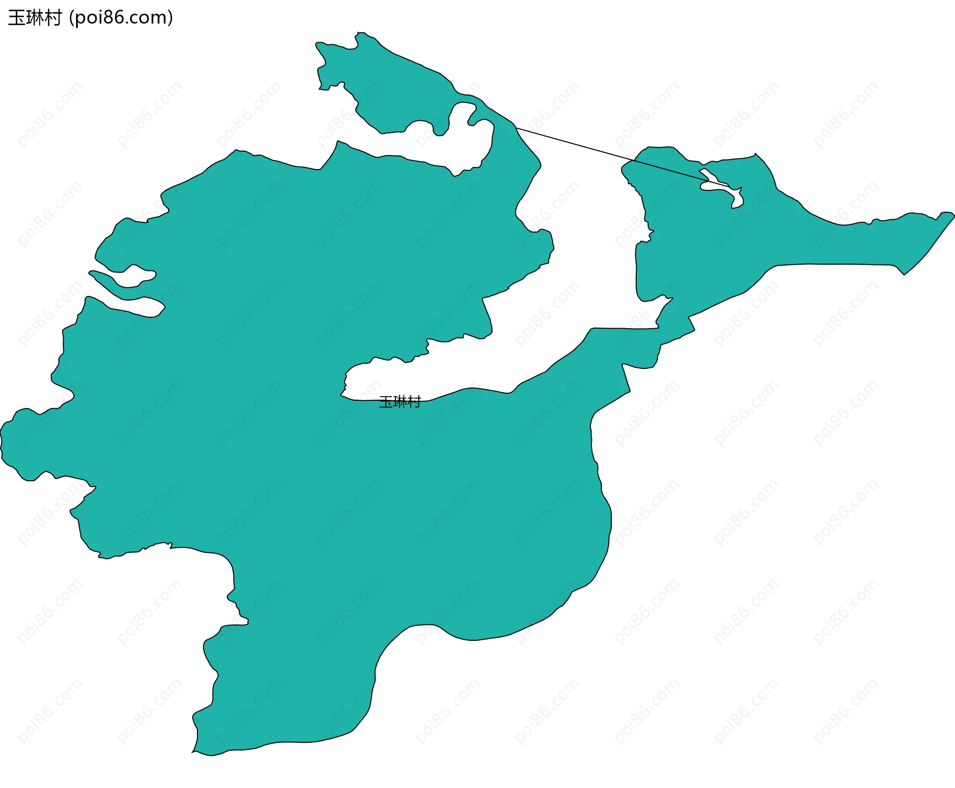 玉琳村边界地图