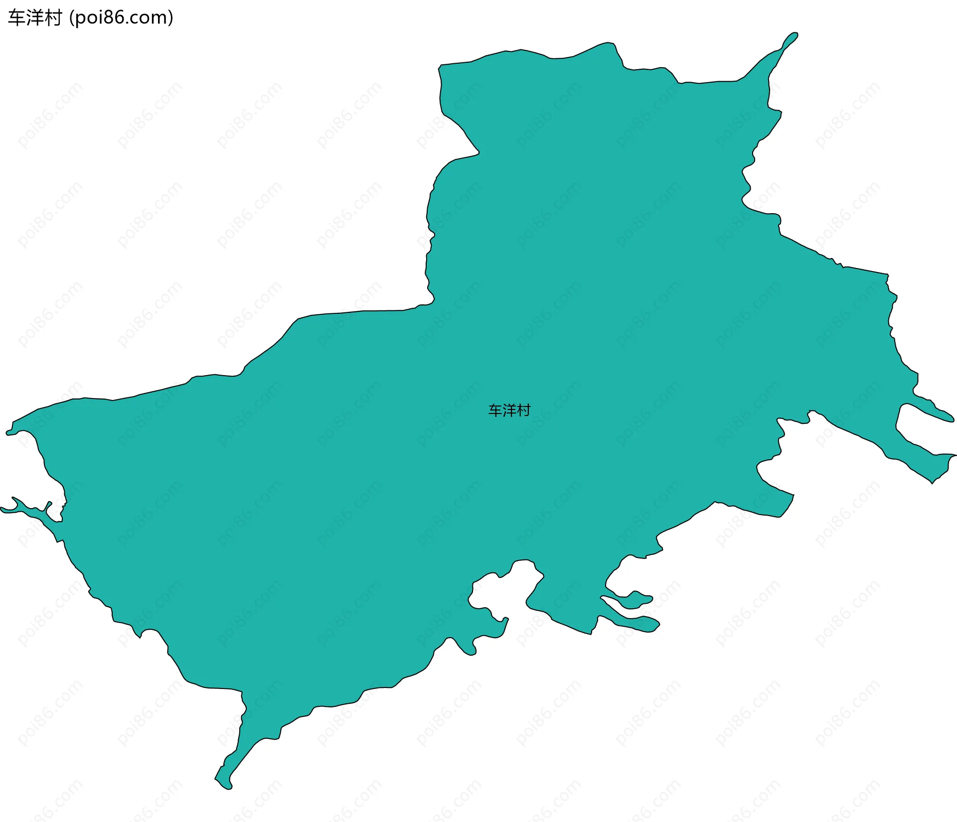 车洋村边界地图