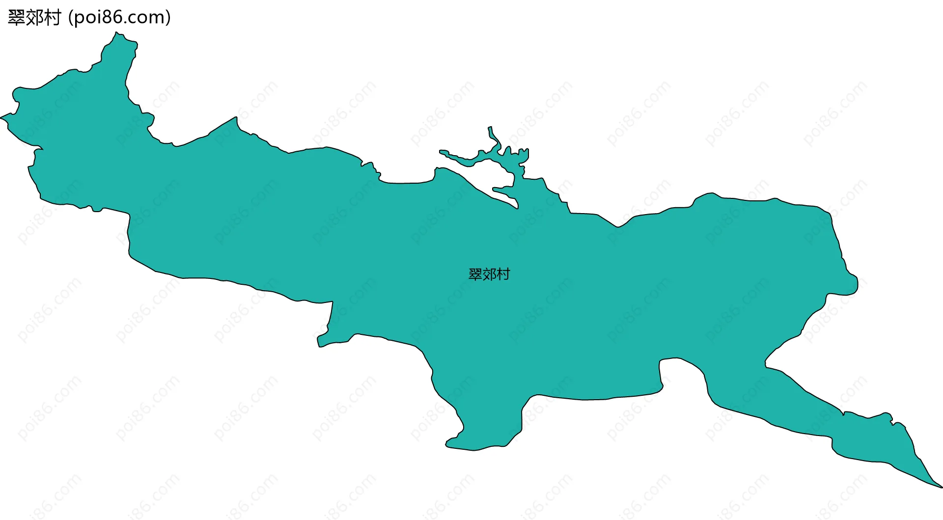 翠郊村边界地图