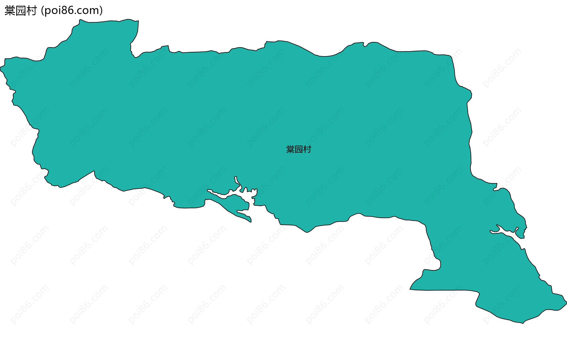 棠园村边界地图