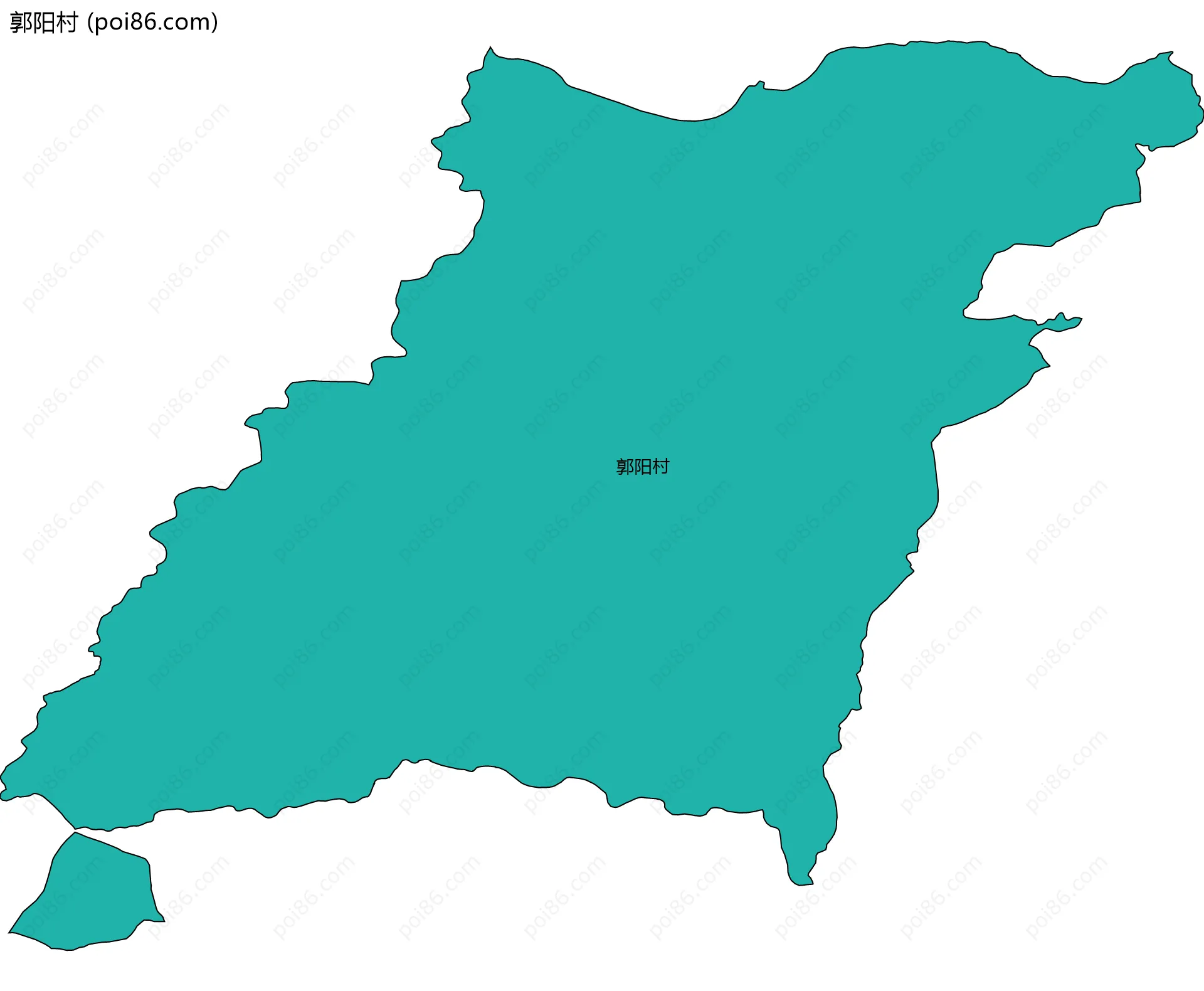 郭阳村边界地图