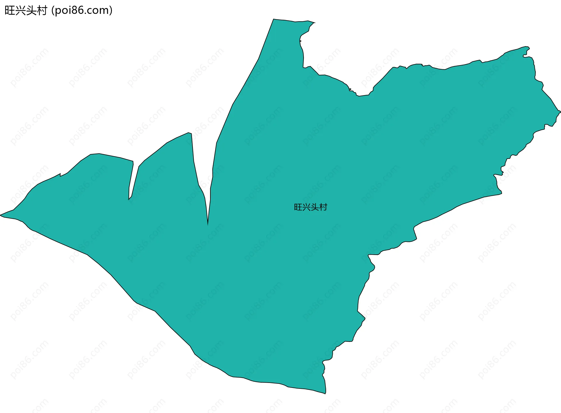 旺兴头村边界地图