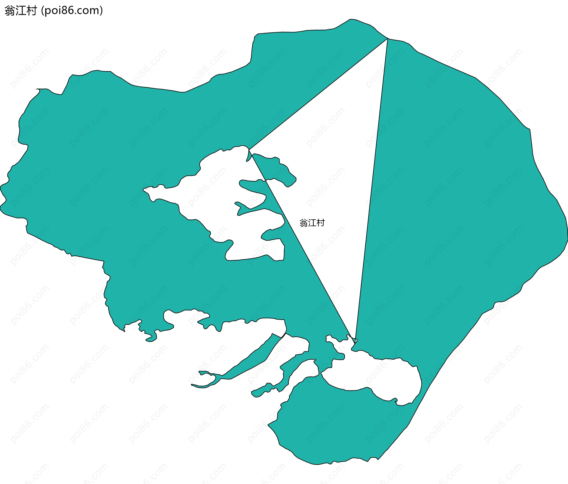 翁江村边界地图