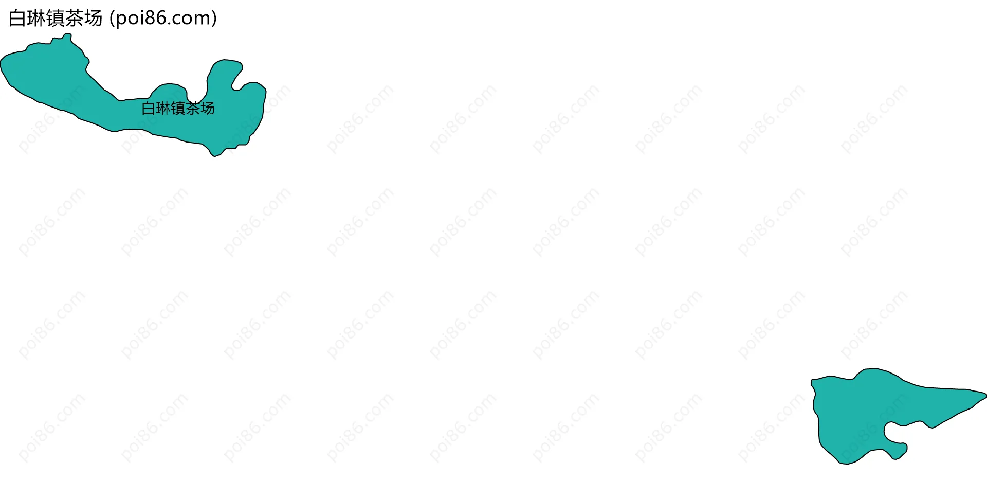 白琳镇茶场边界地图