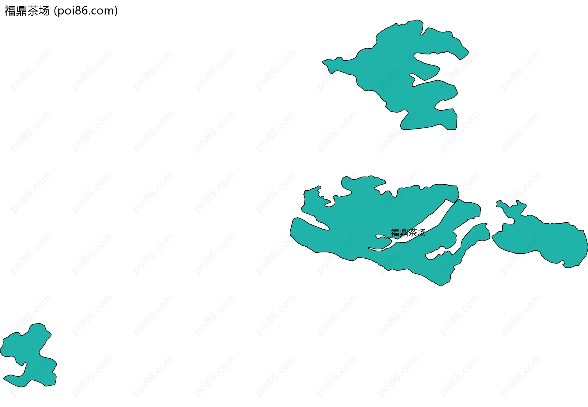 福鼎茶场边界地图