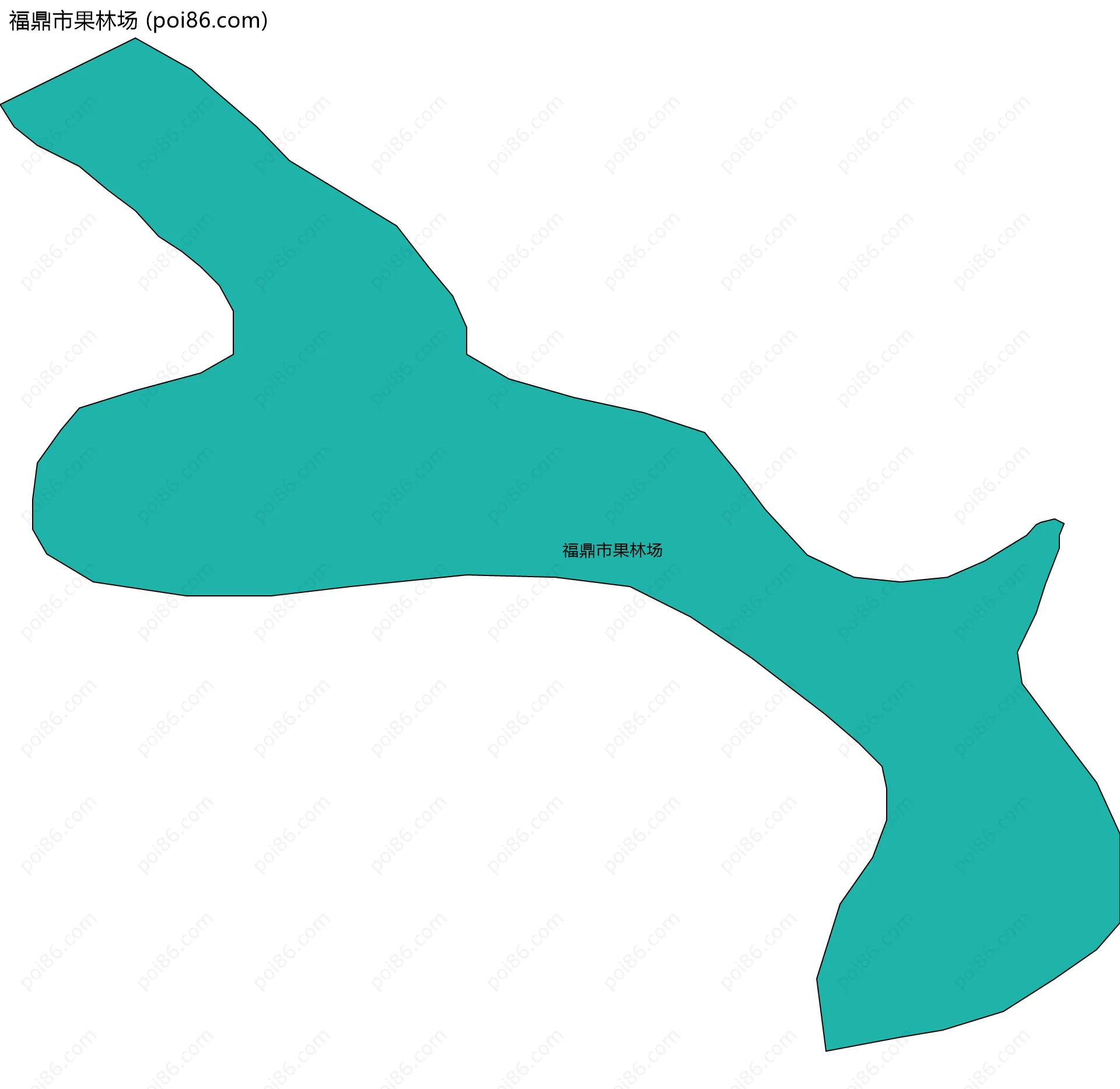 福鼎市果林场边界地图