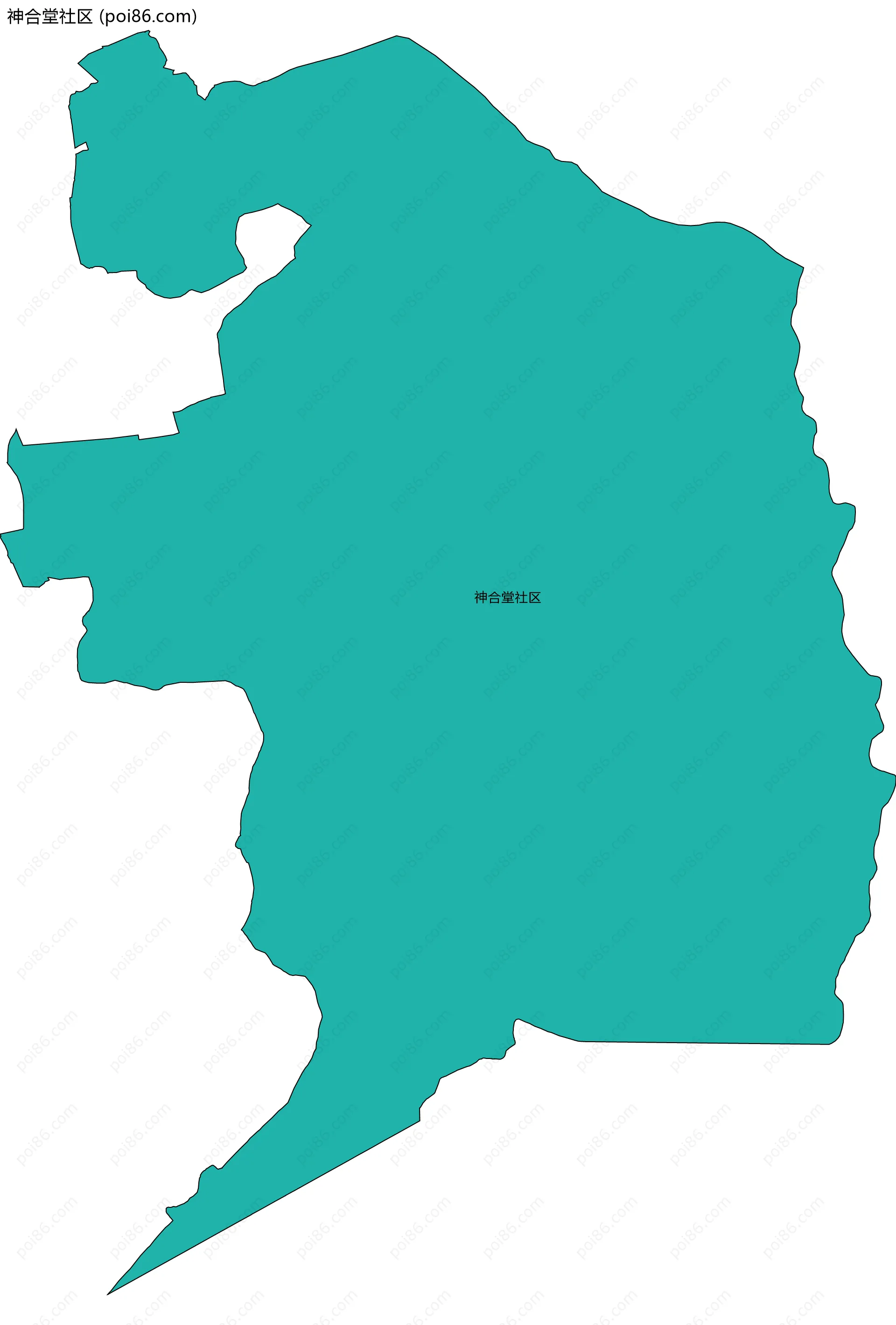神合堂社区边界地图