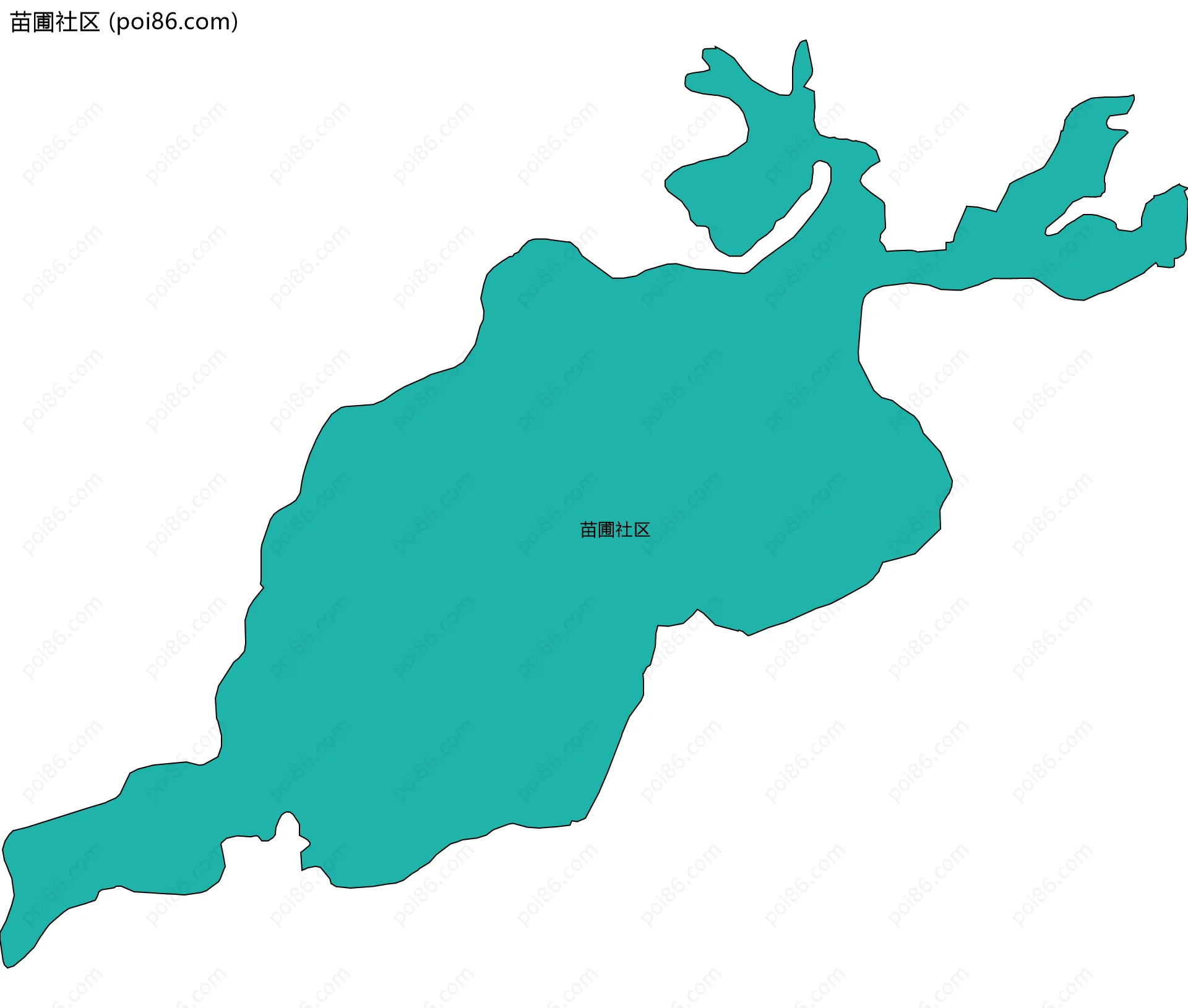 苗圃社区边界地图