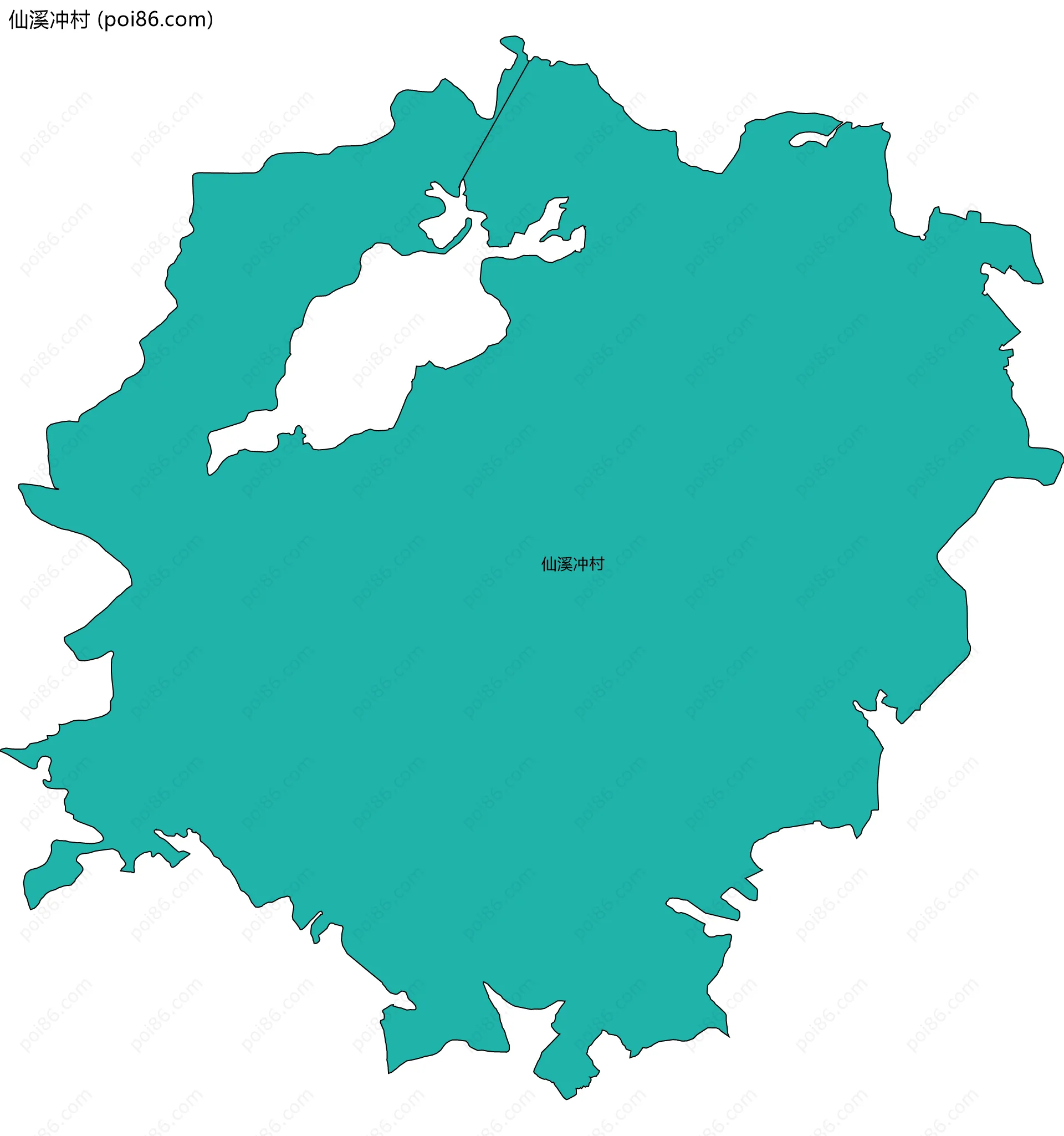 仙溪冲村边界地图