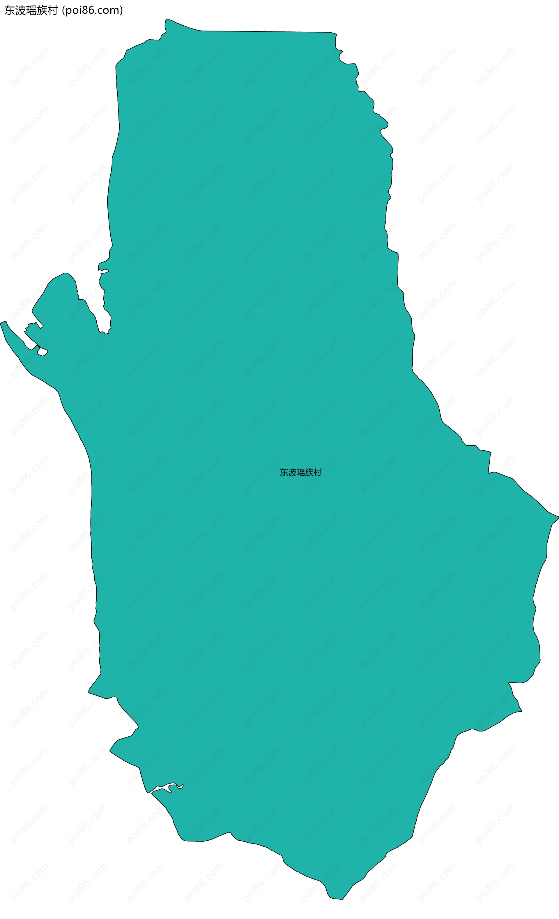 东波瑶族村边界地图