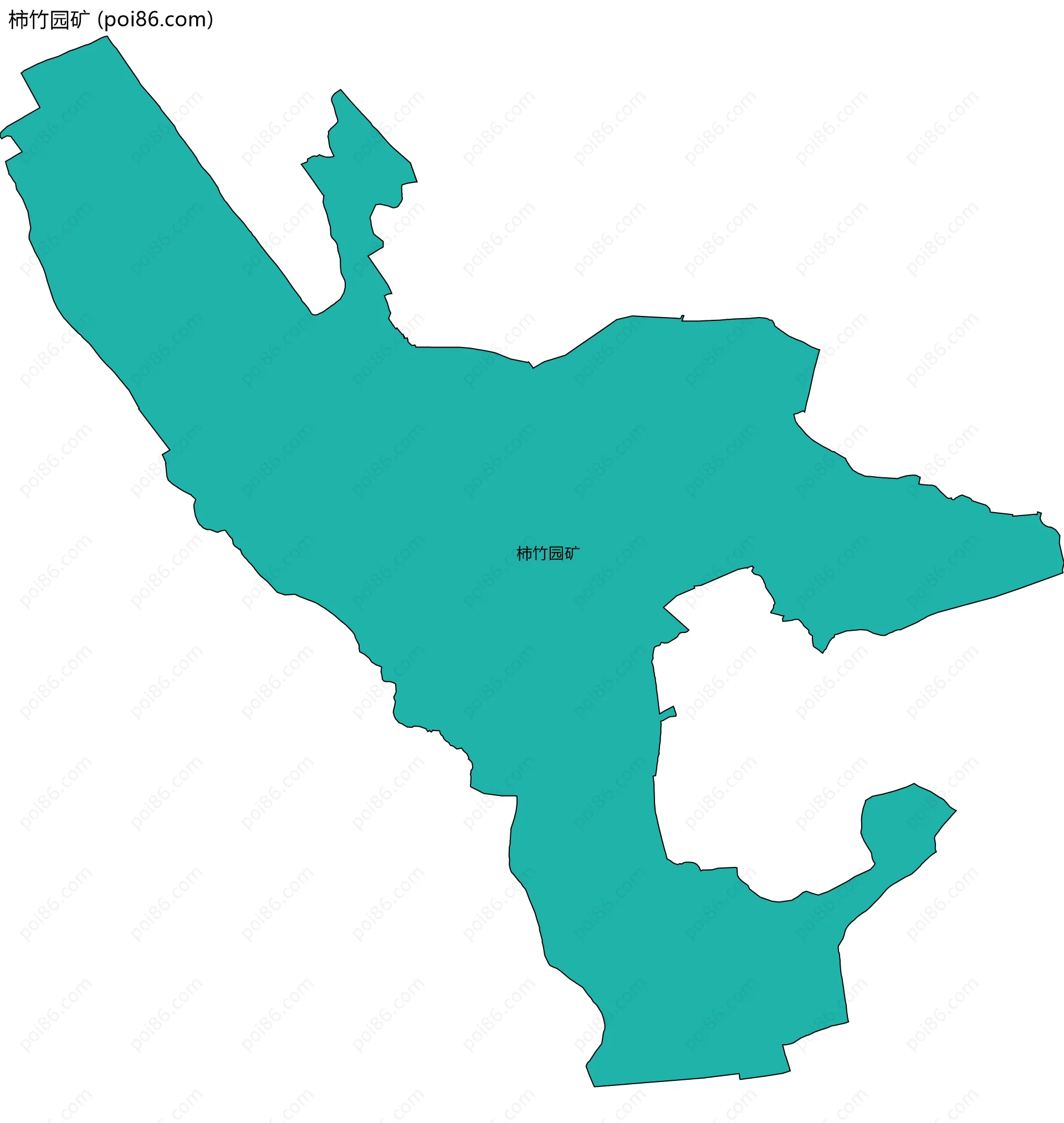 柿竹园矿边界地图