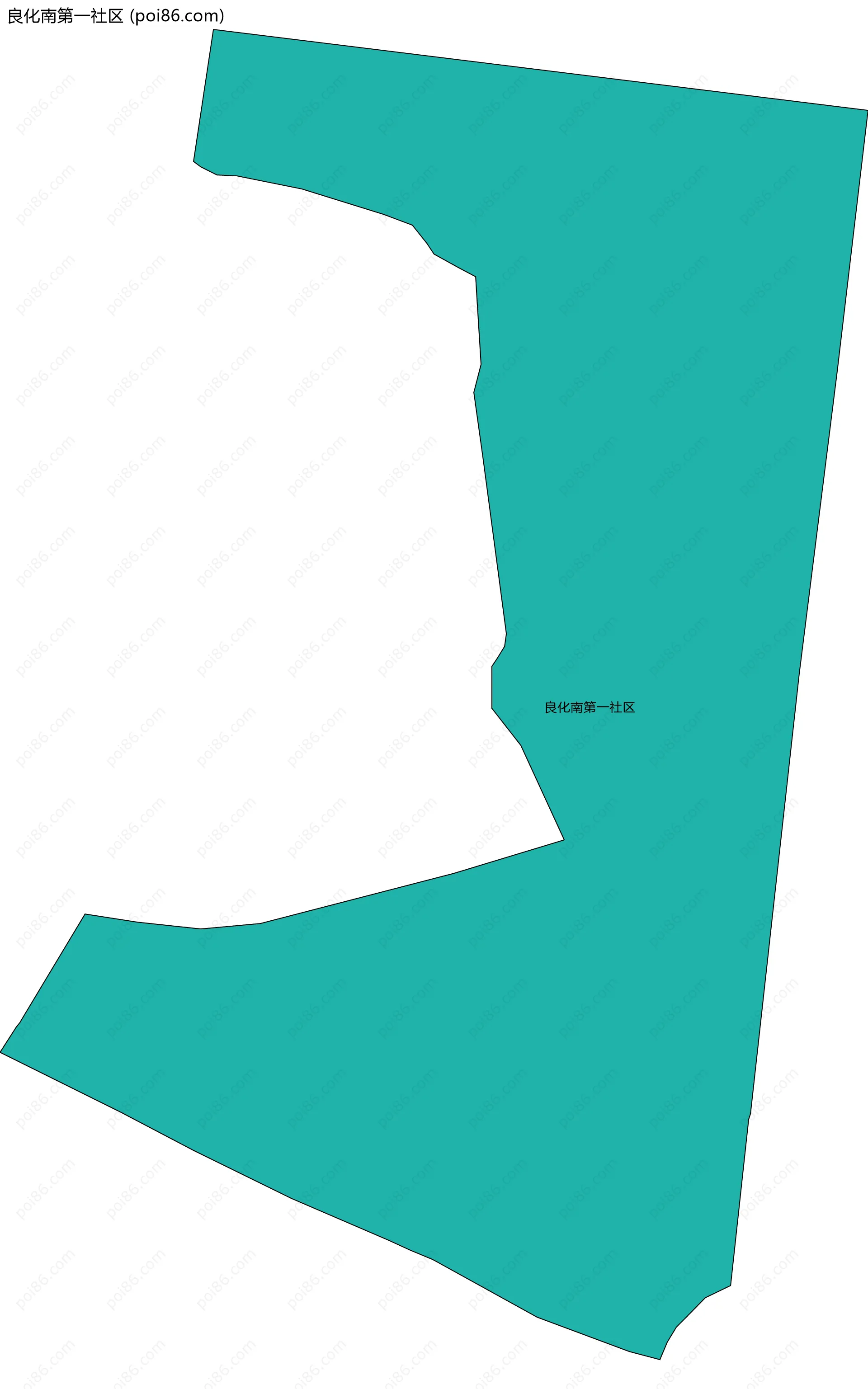 良化南第一社区边界地图