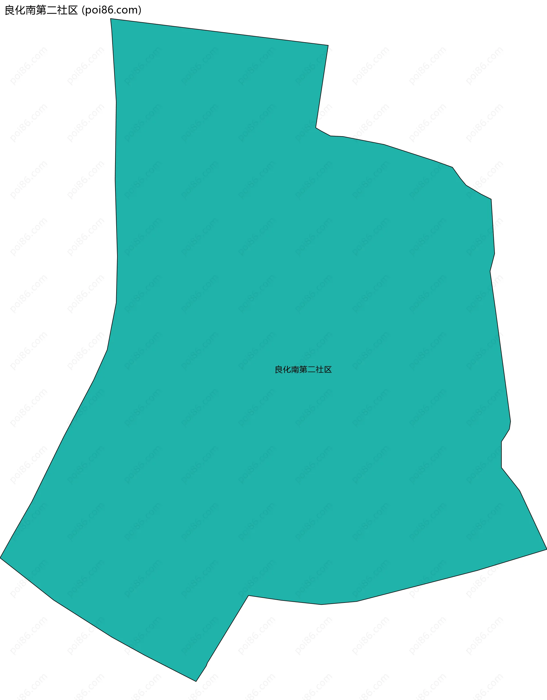 良化南第二社区边界地图