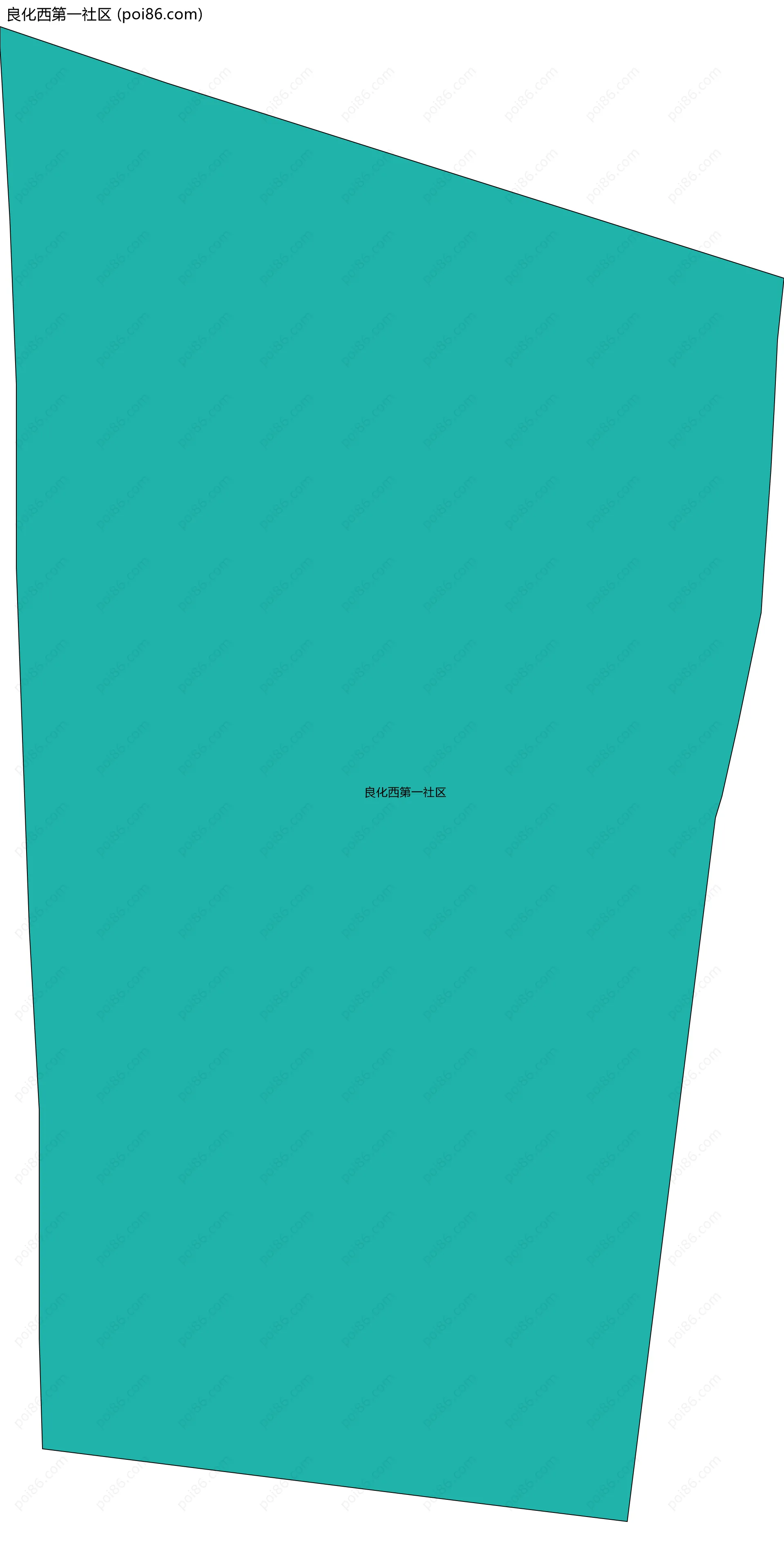 良化西第一社区边界地图