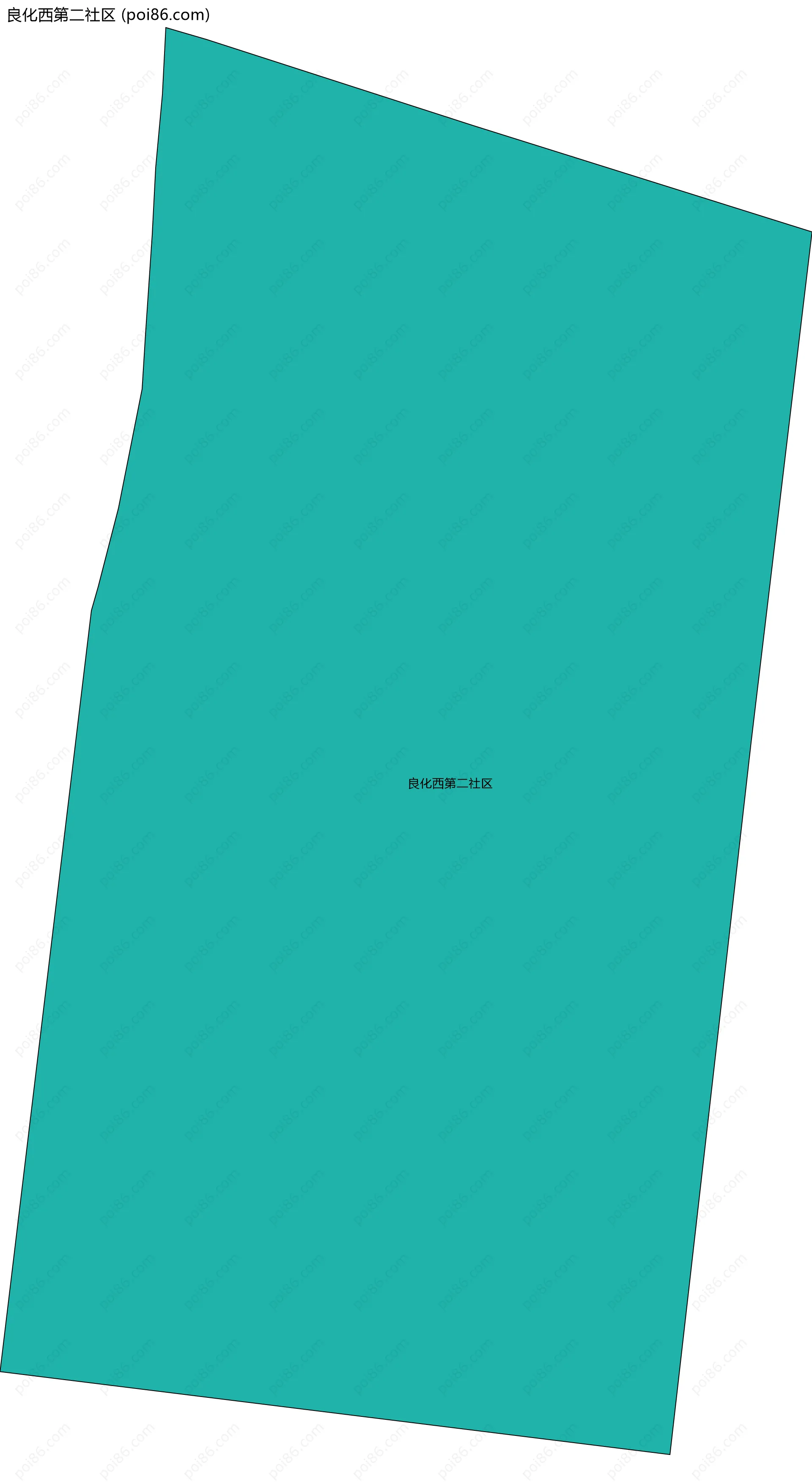 良化西第二社区边界地图