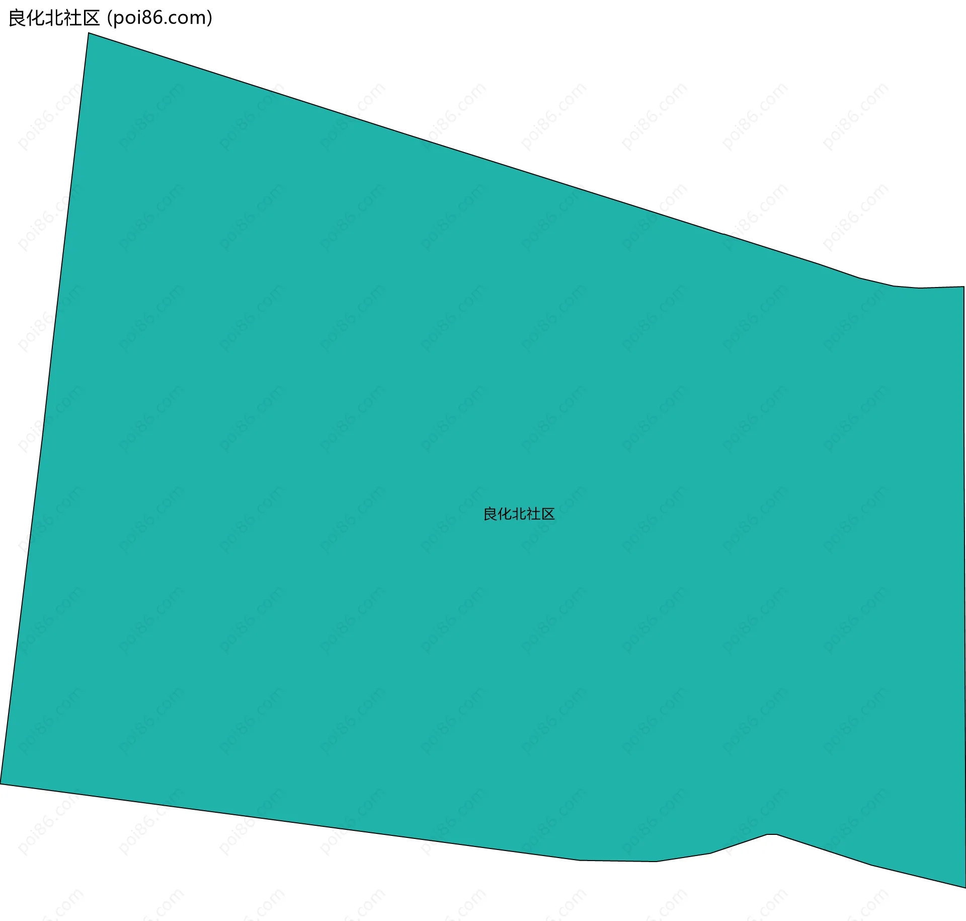 良化北社区边界地图