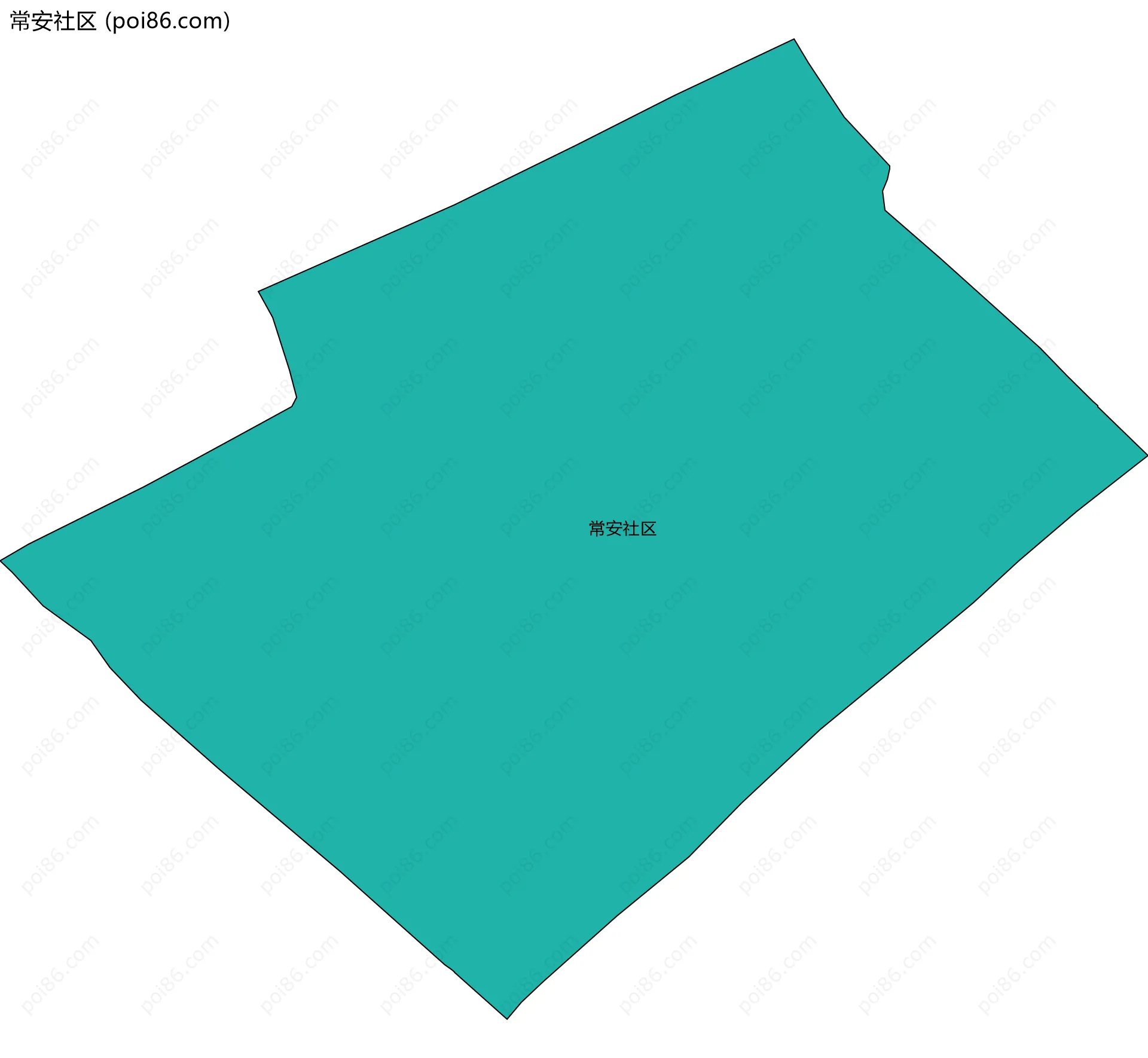 常安社区边界地图