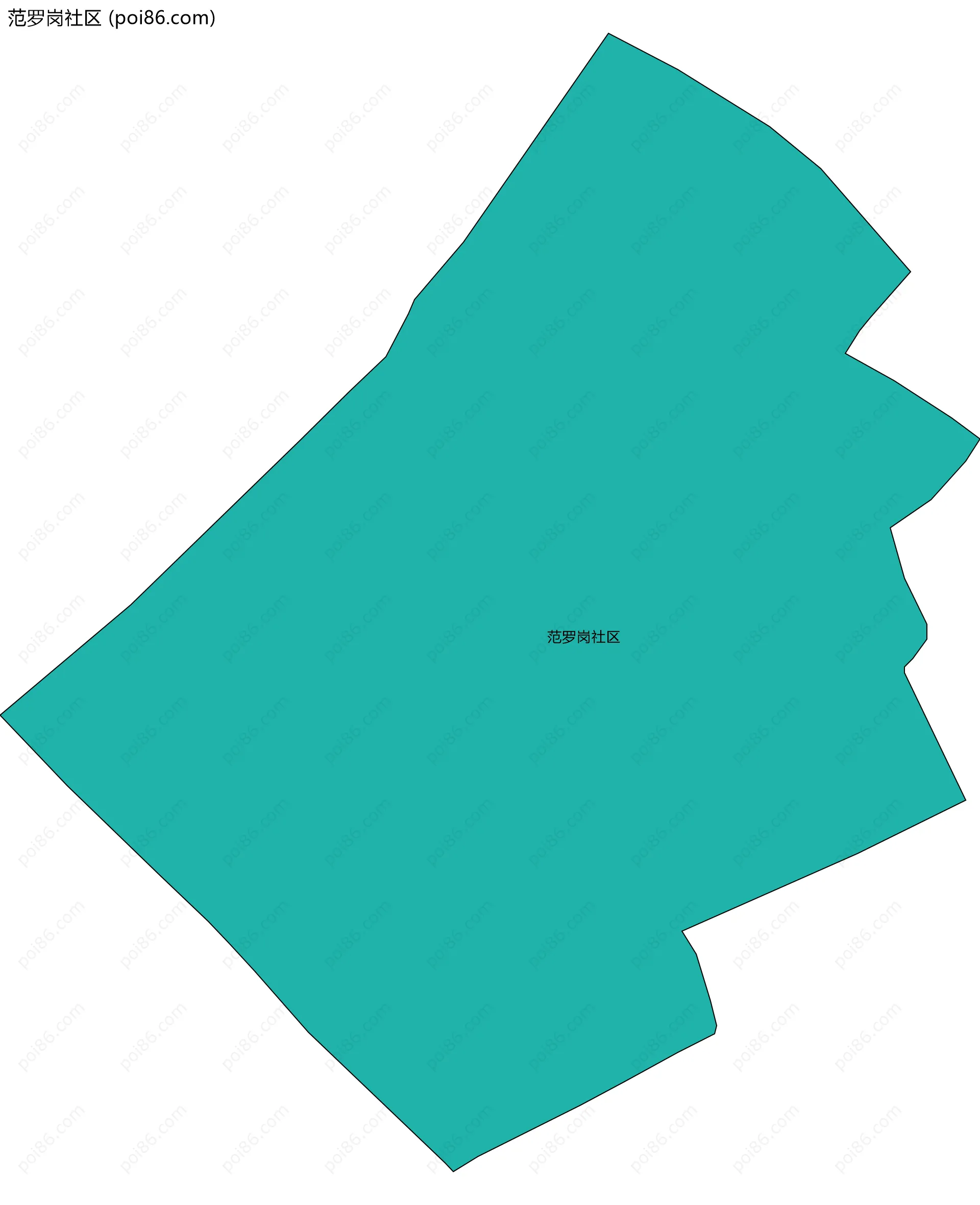 范罗岗社区边界地图
