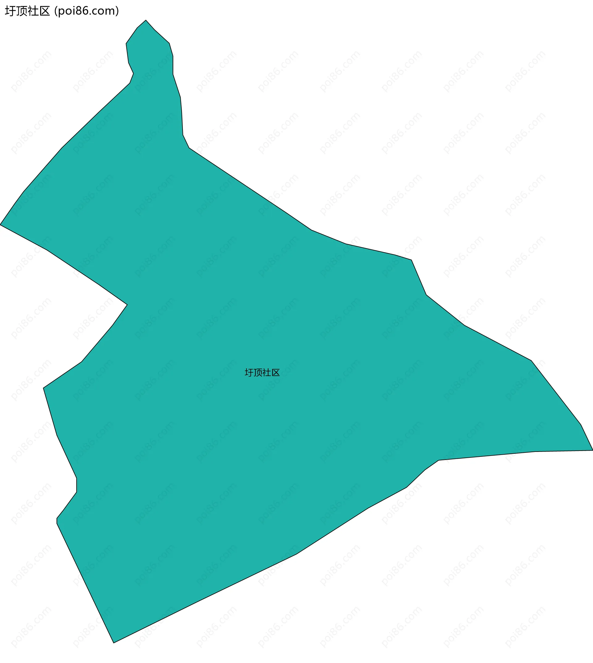 圩顶社区边界地图