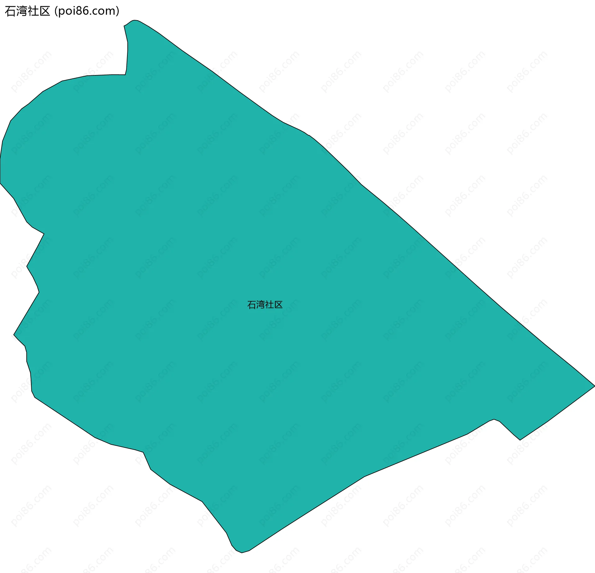 石湾社区边界地图