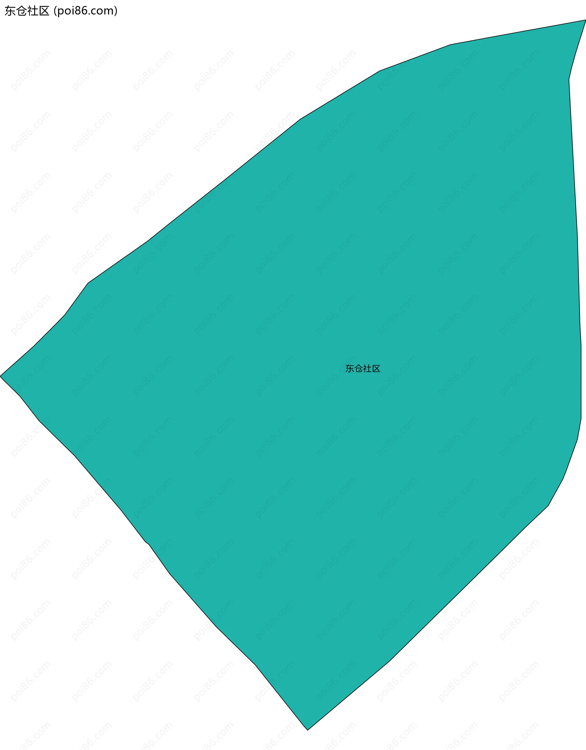 东仓社区边界地图