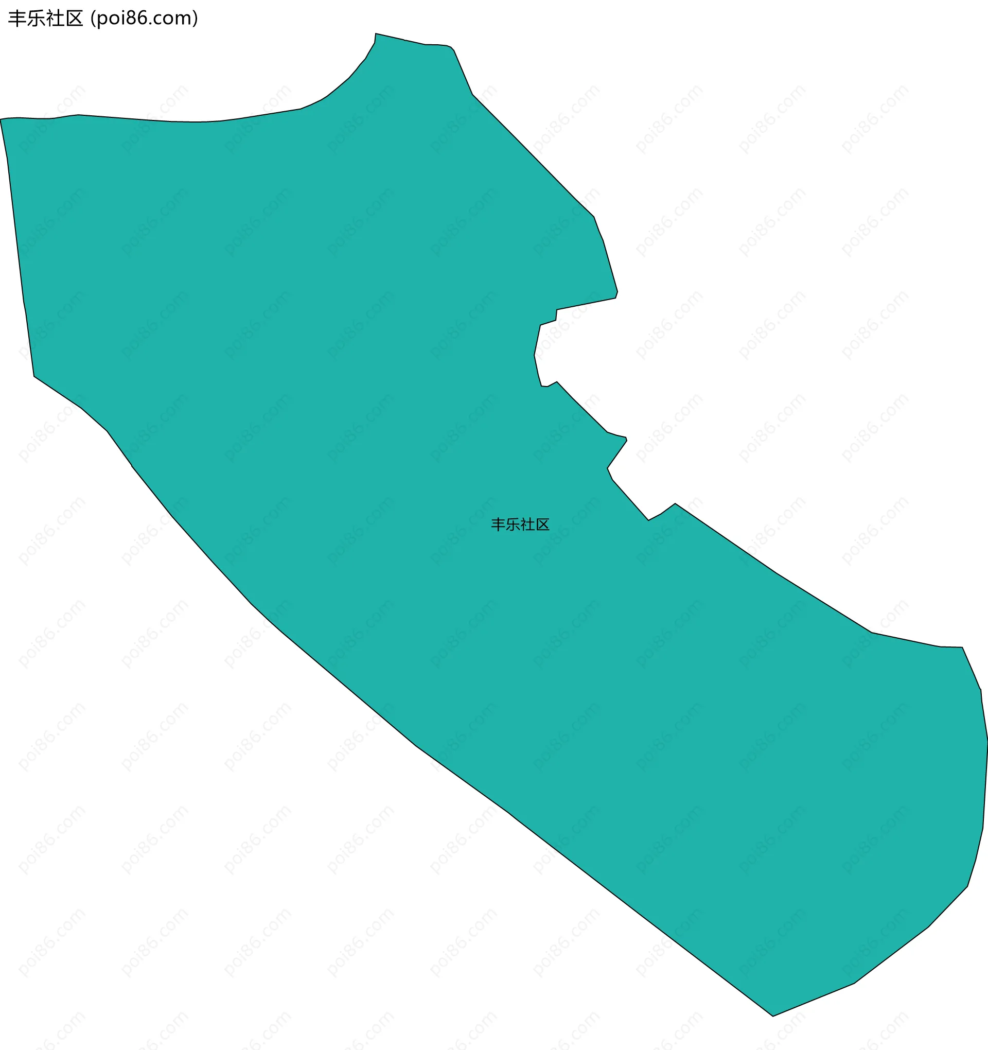丰乐社区边界地图