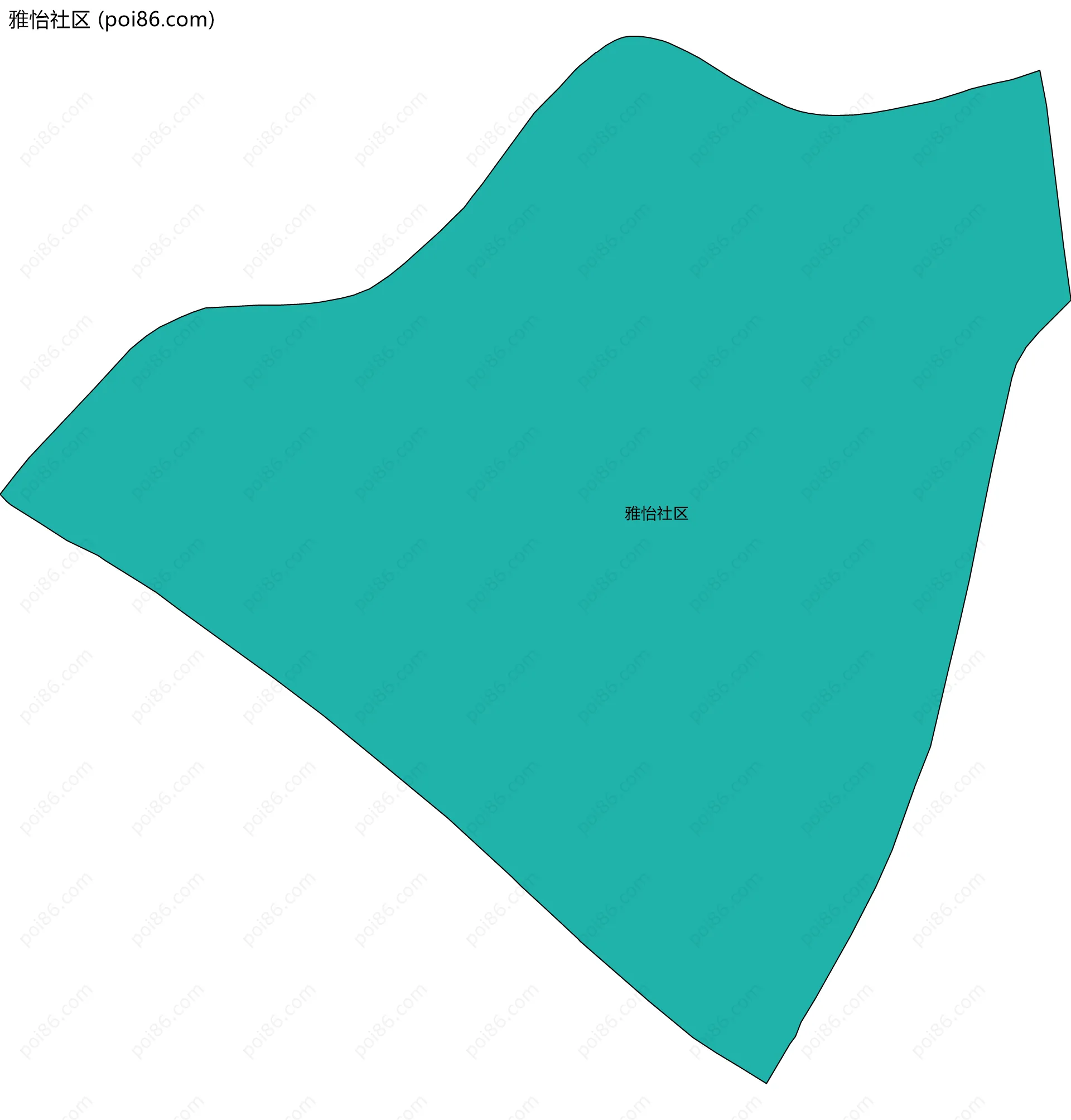 雅怡社区边界地图