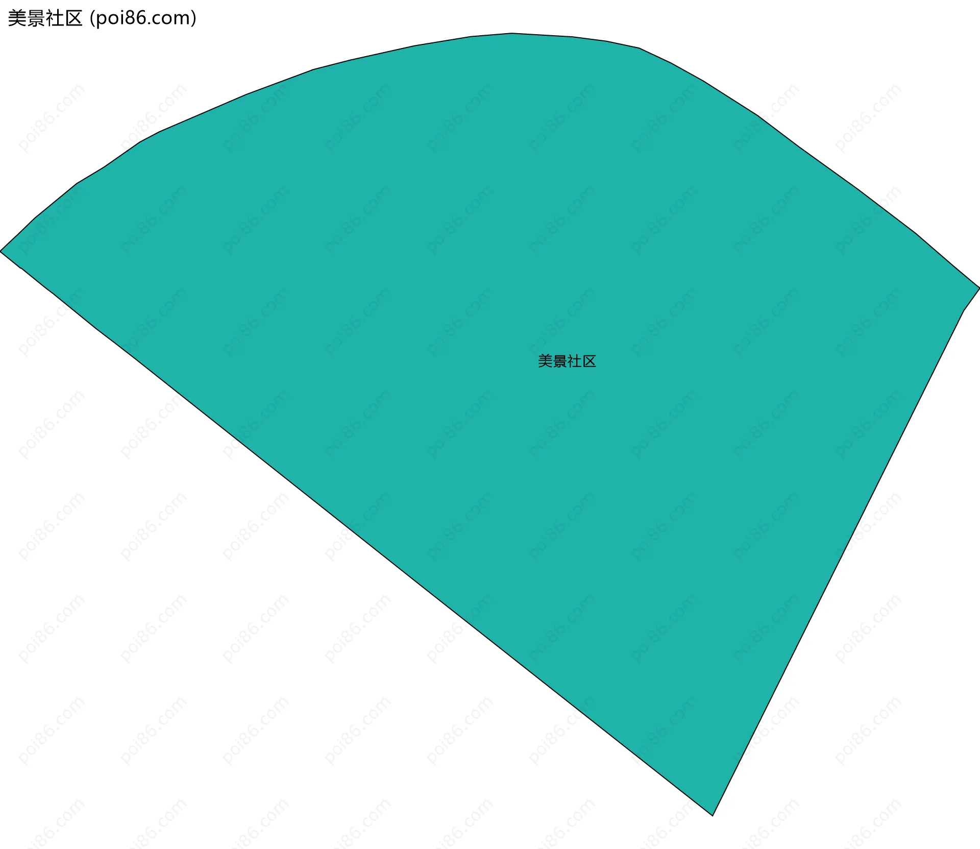 美景社区边界地图