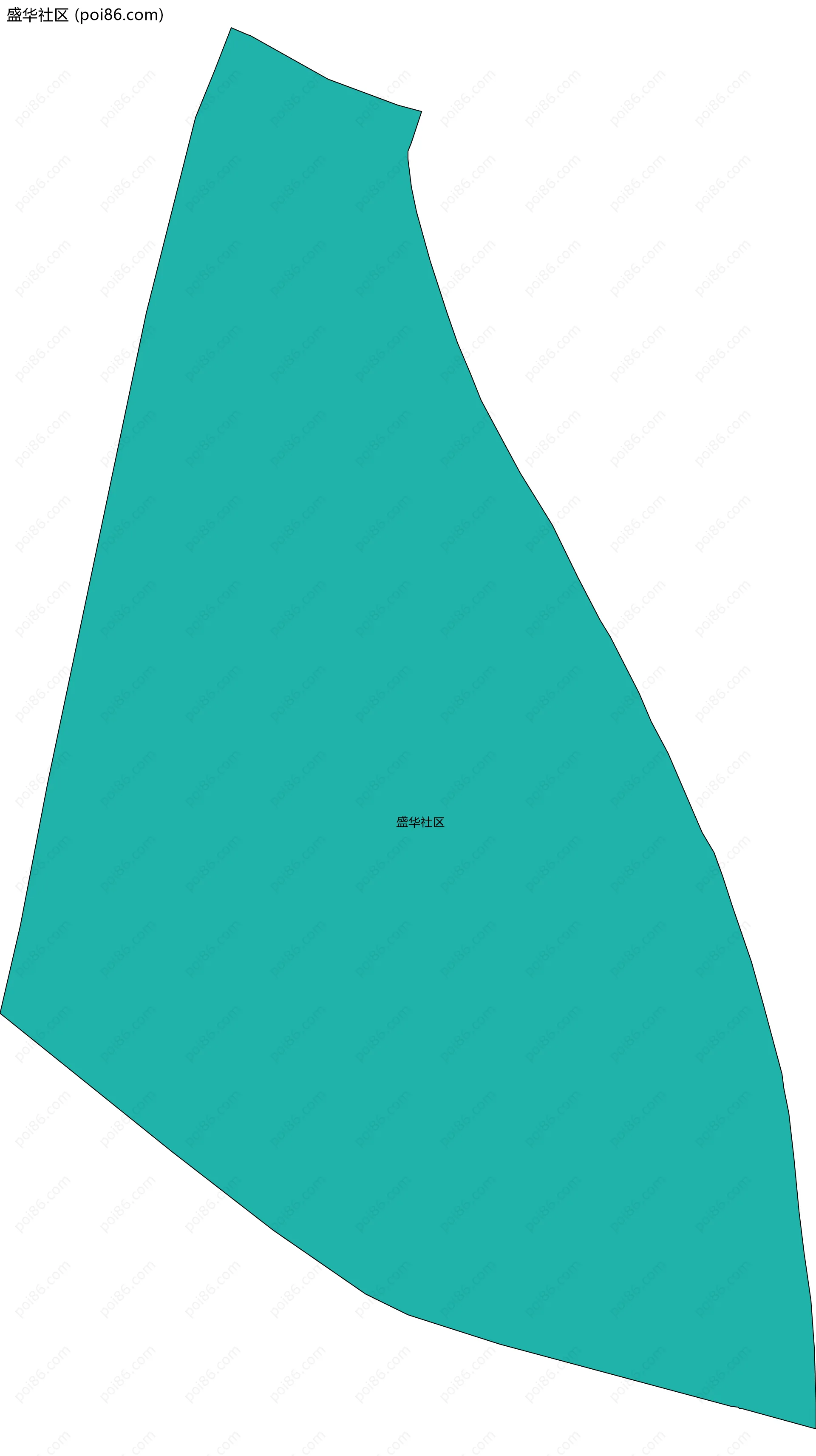 盛华社区边界地图