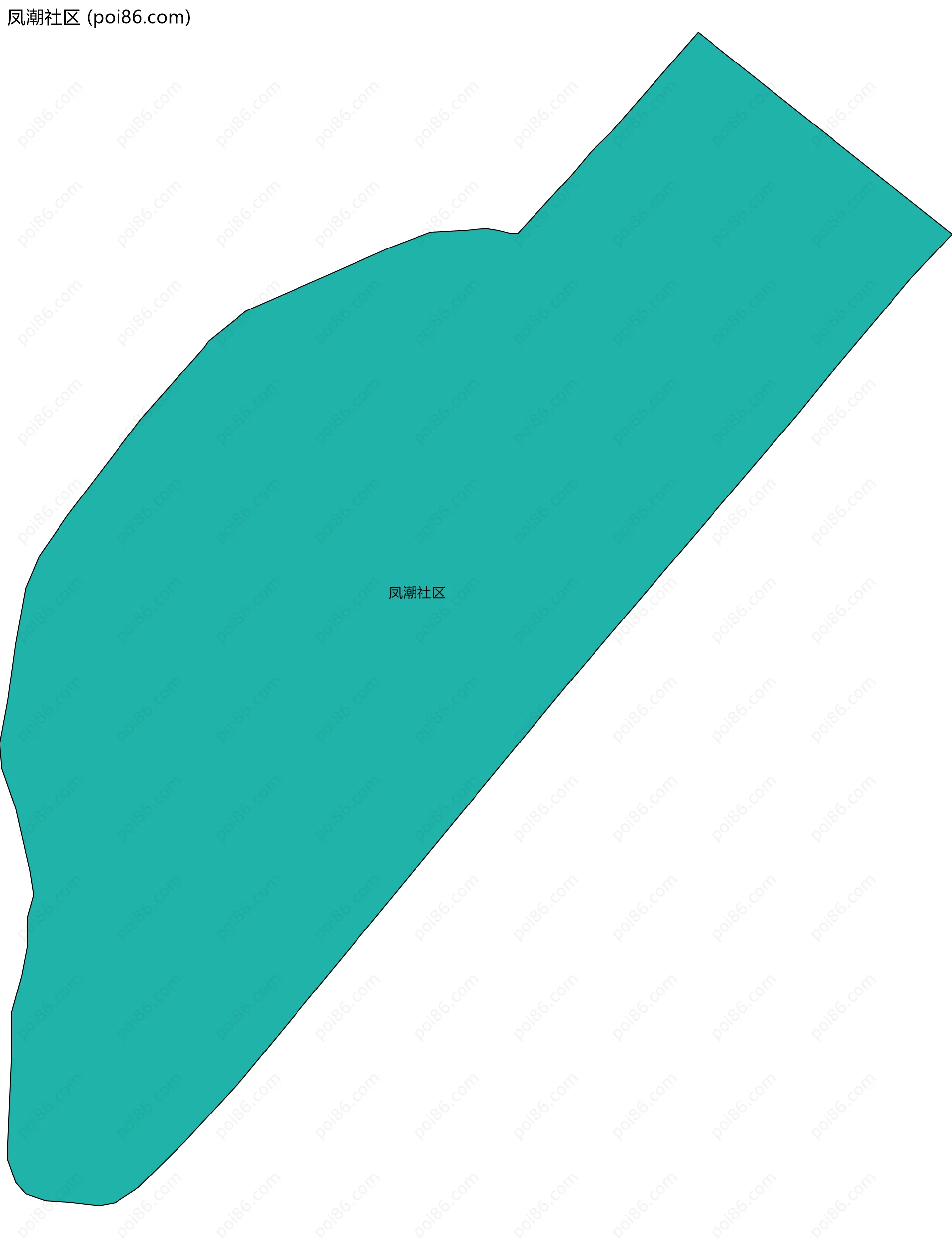 凤潮社区边界地图