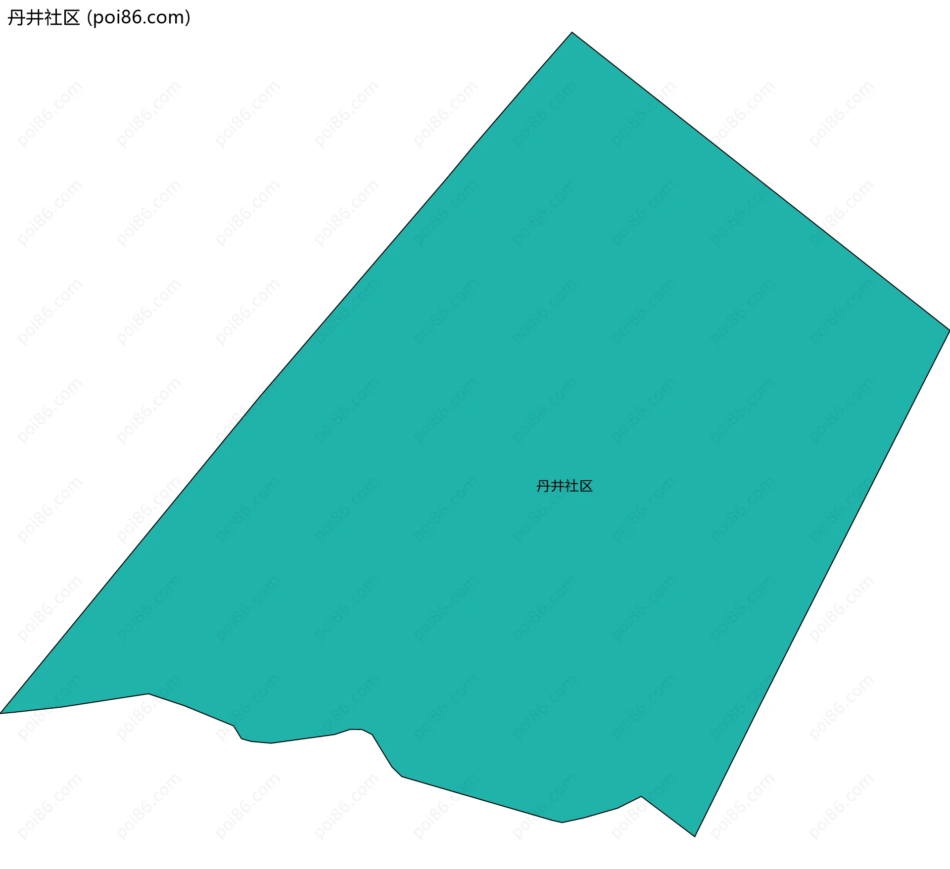 丹井社区边界地图