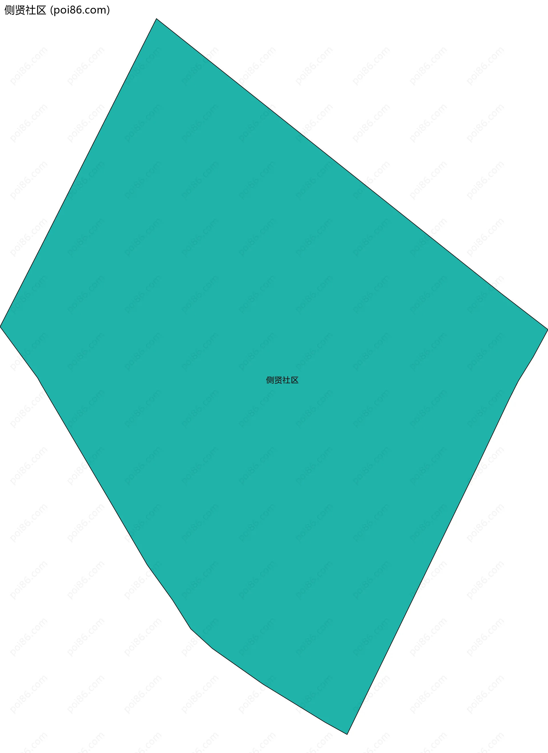 侧贤社区边界地图