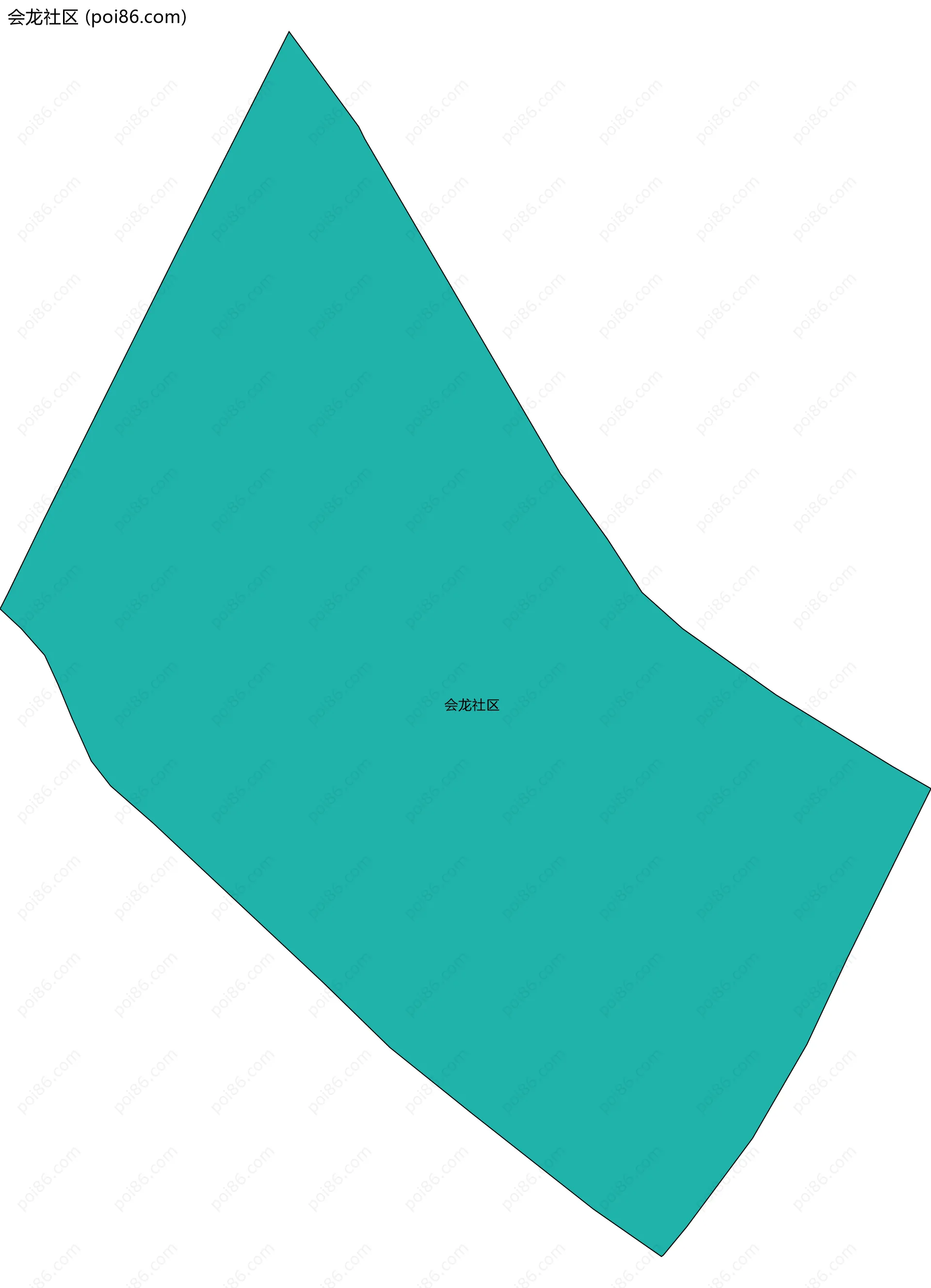 会龙社区边界地图