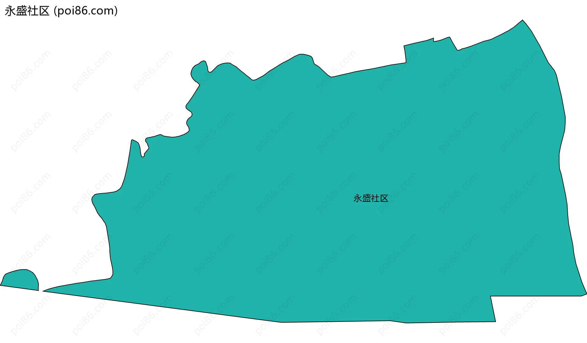 永盛社区边界地图