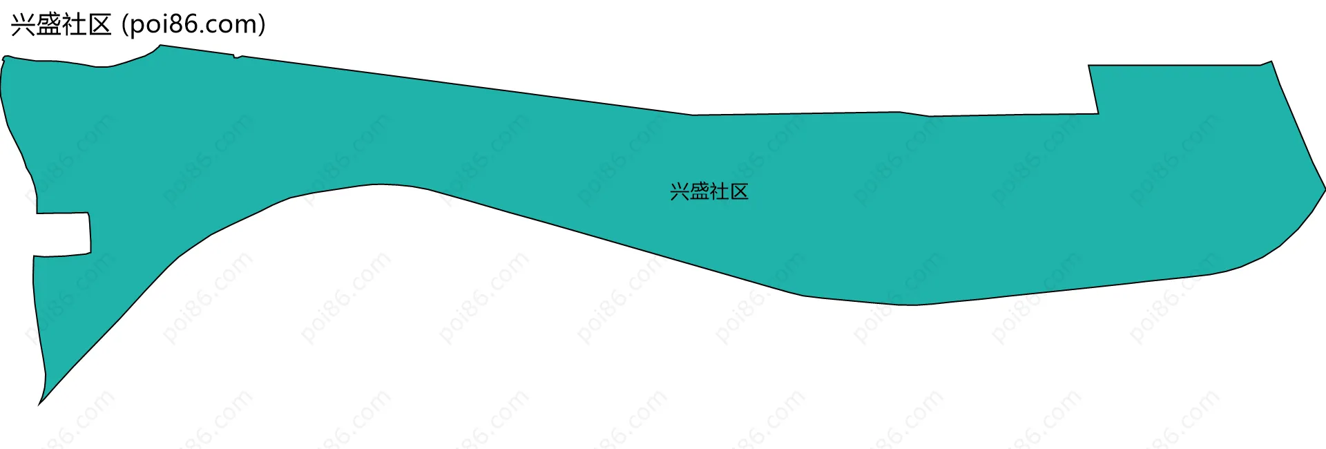 兴盛社区边界地图