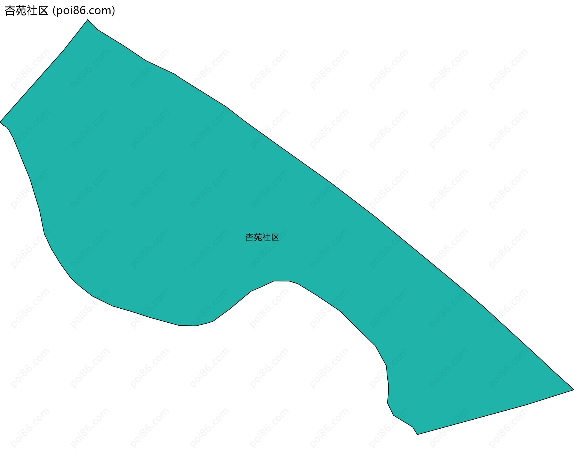 杏苑社区边界地图