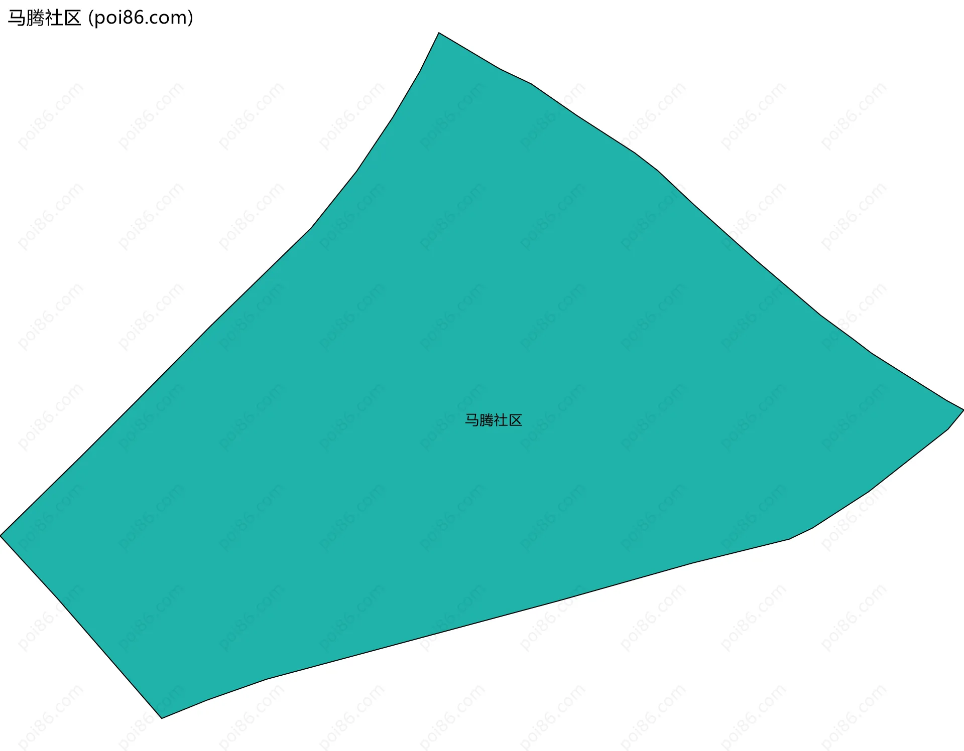 马腾社区边界地图