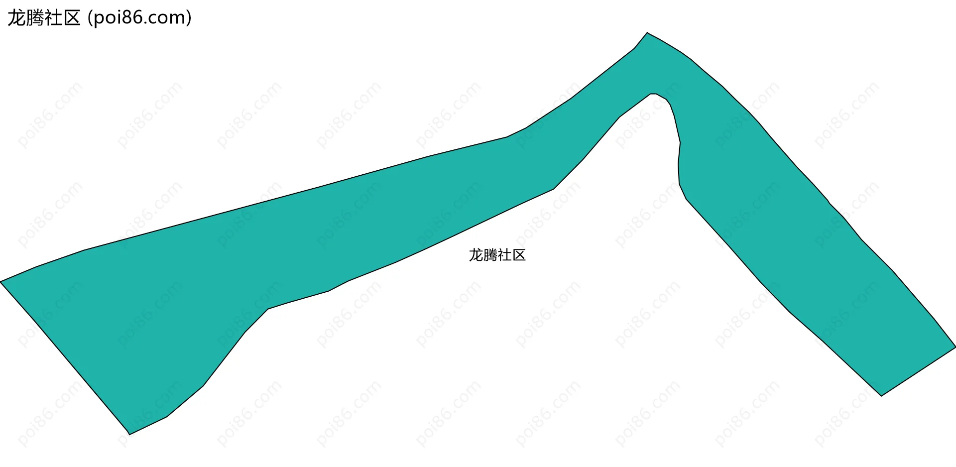 龙腾社区边界地图