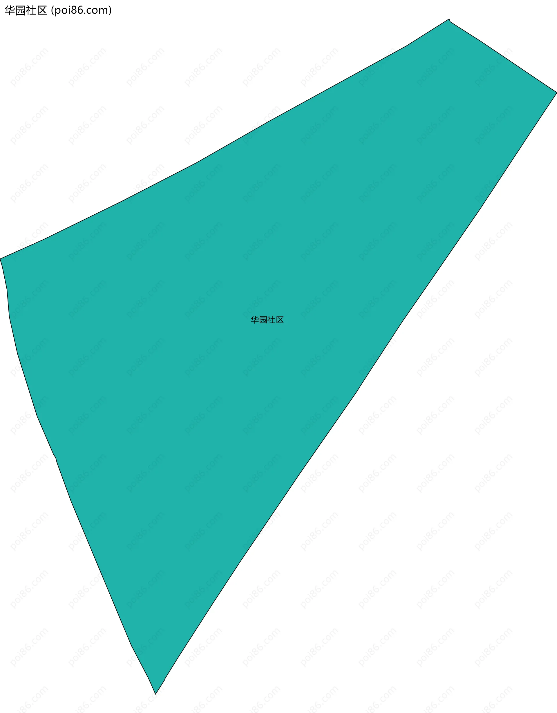 华园社区边界地图