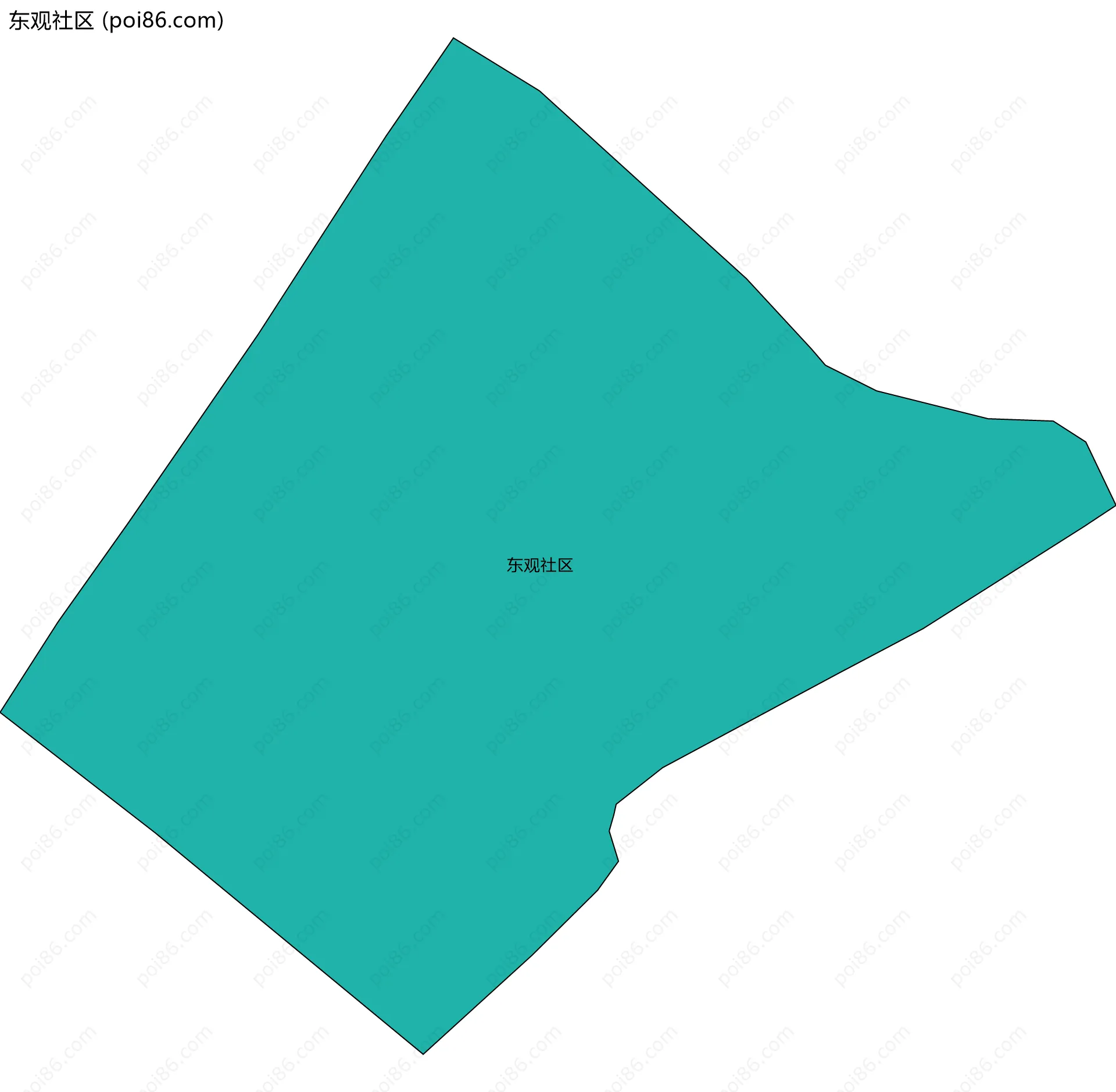 东观社区边界地图