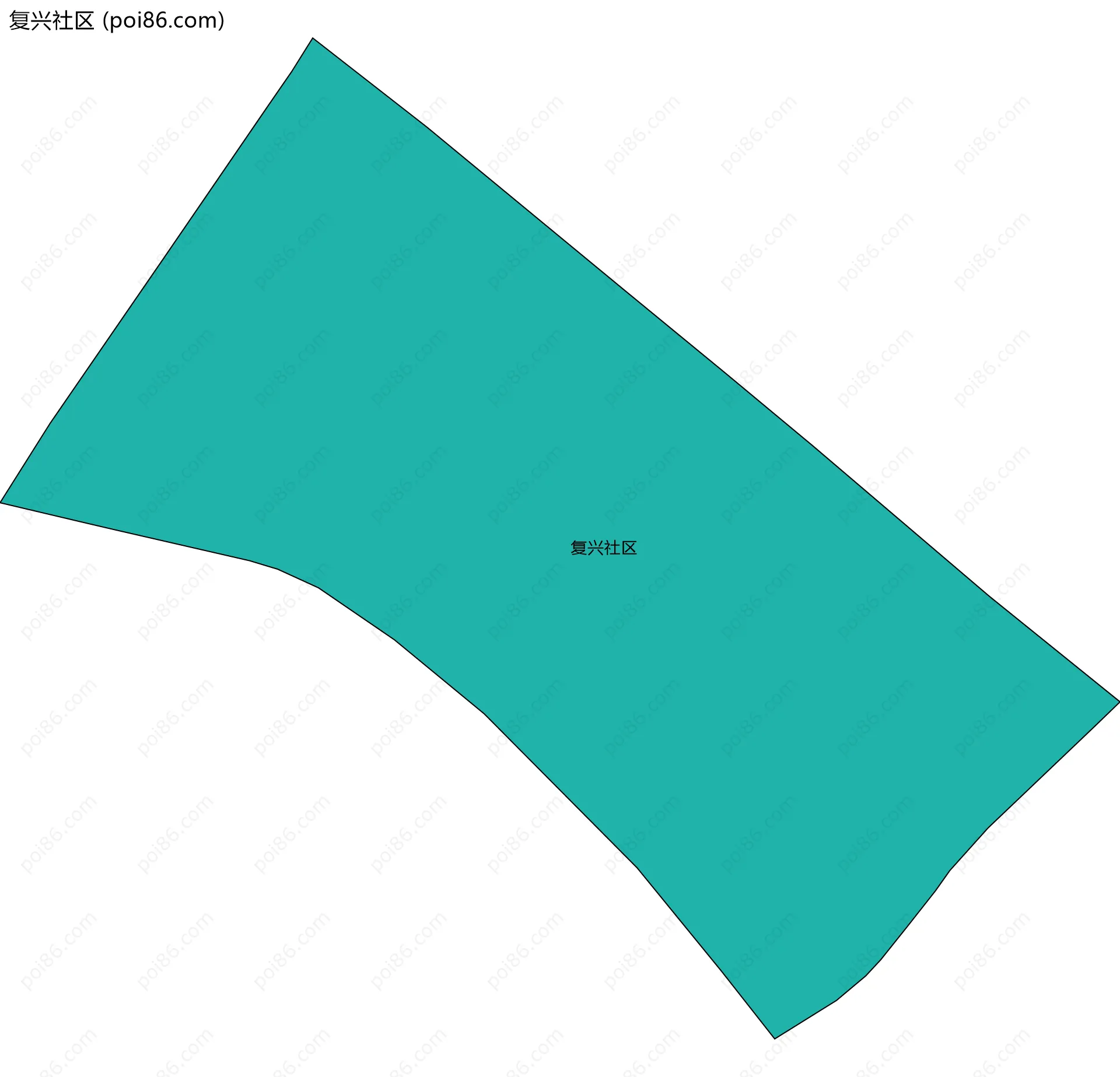 复兴社区边界地图