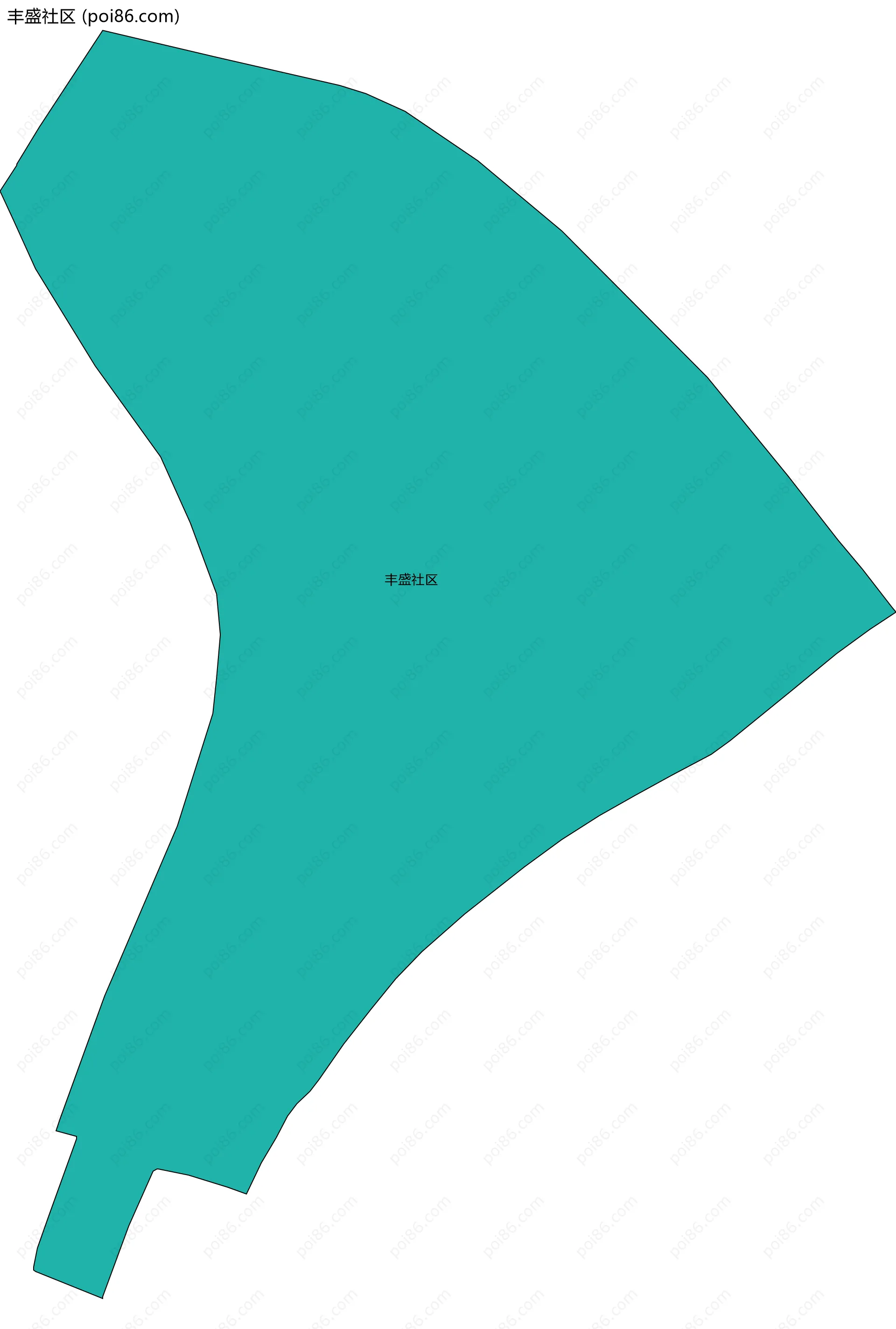丰盛社区边界地图