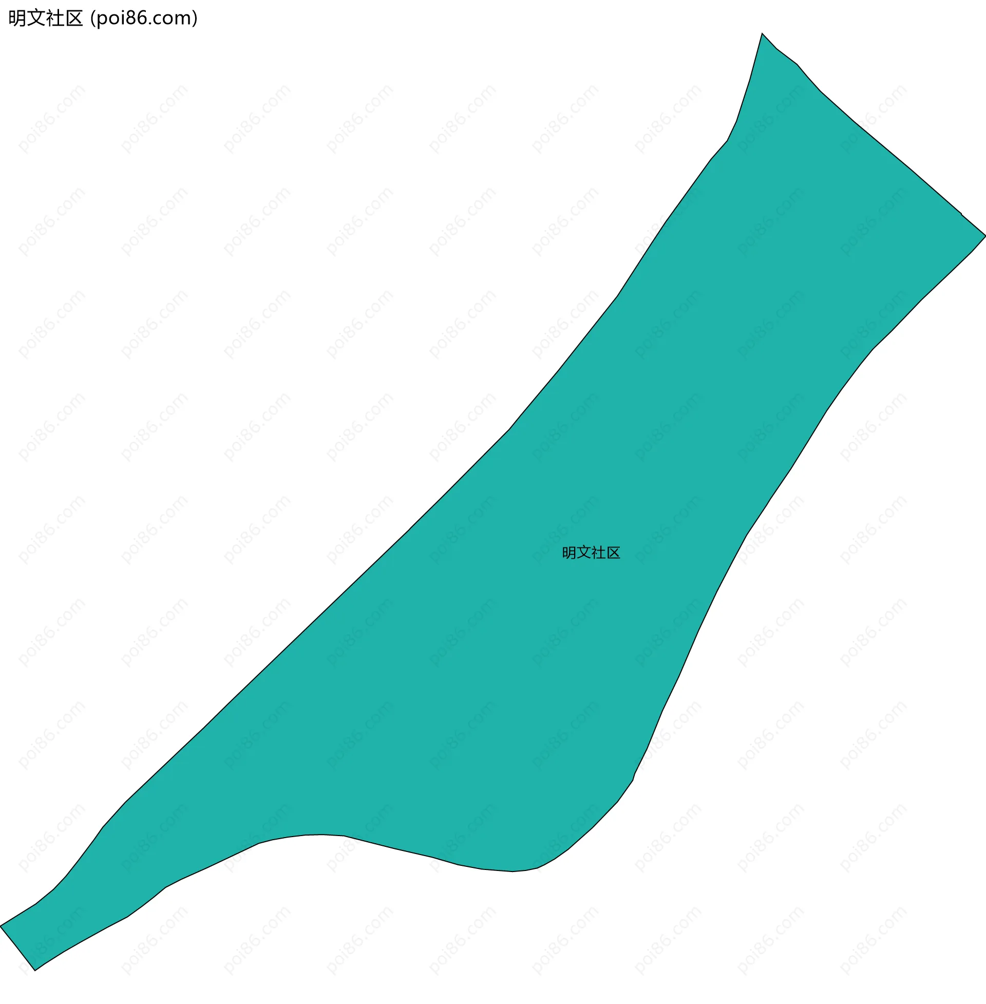 明文社区边界地图