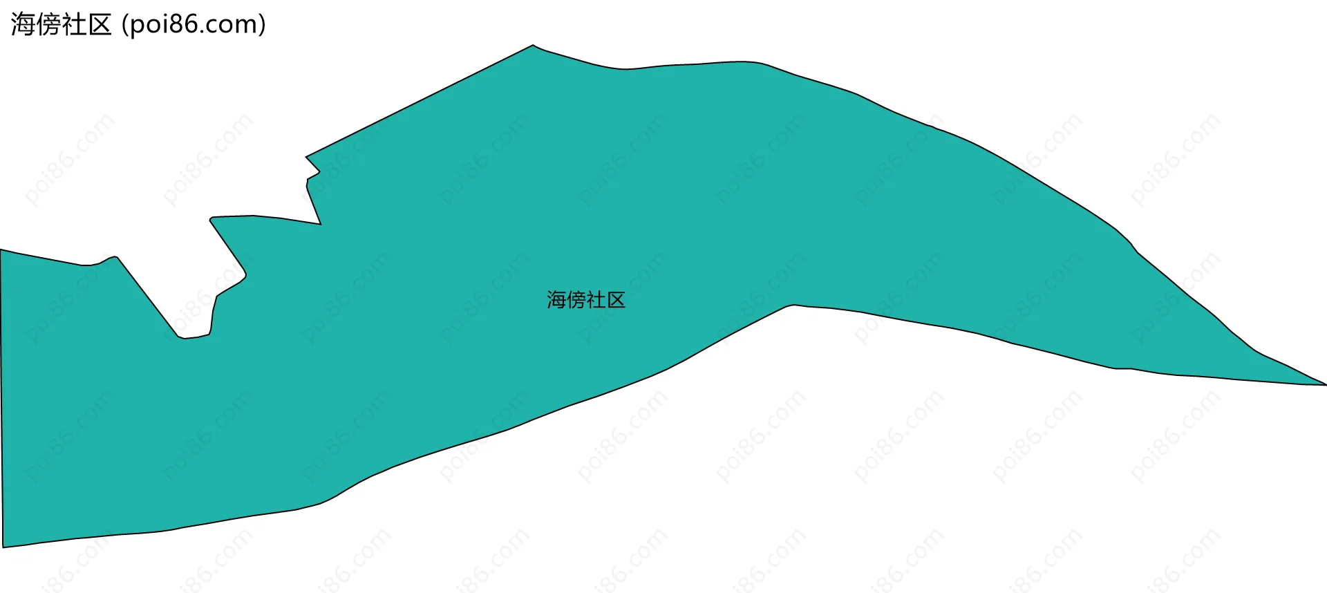 海傍社区边界地图