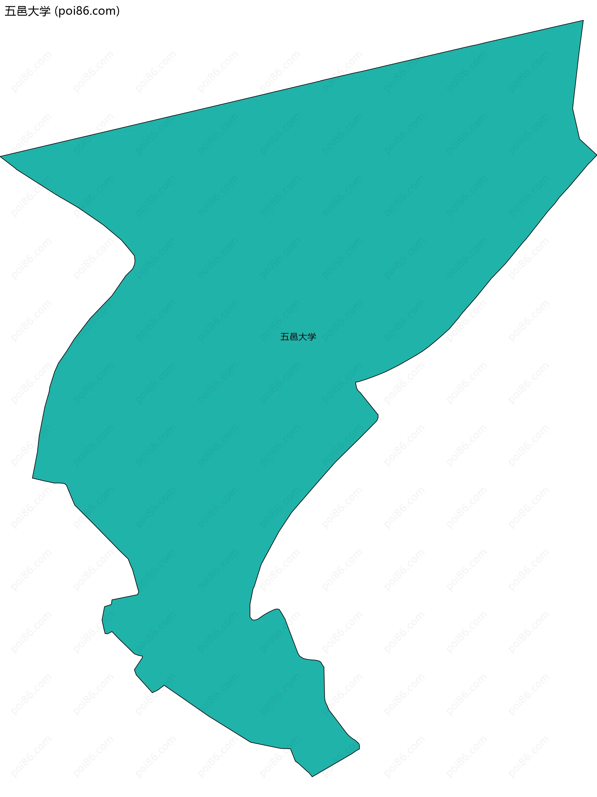 五邑大学边界地图