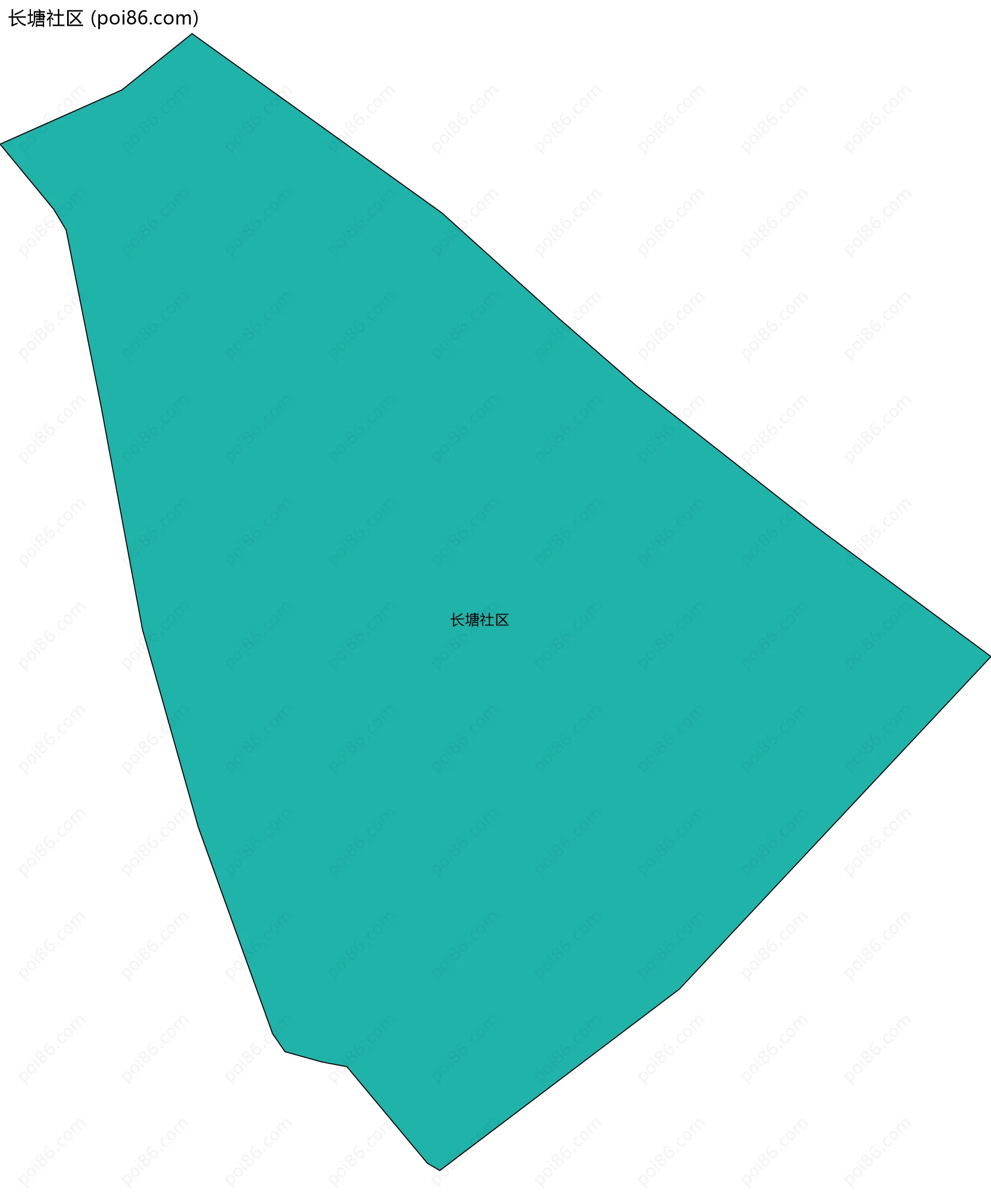 长塘社区边界地图