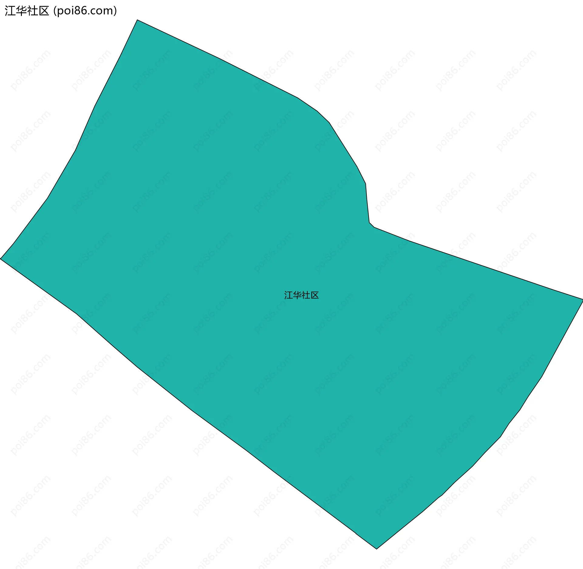 江华社区边界地图