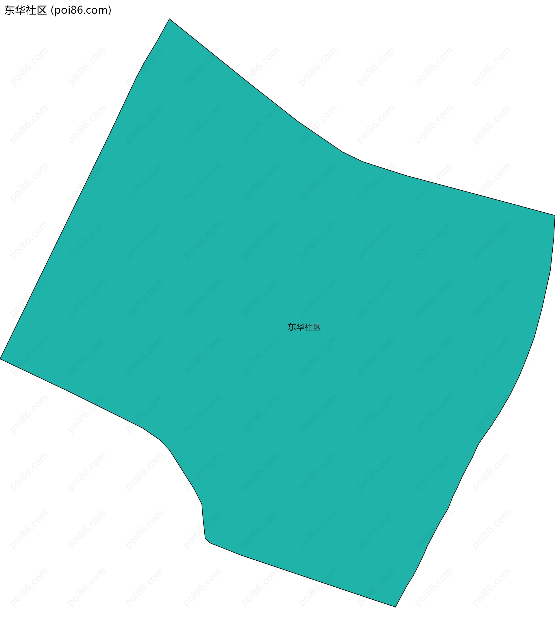 东华社区边界地图