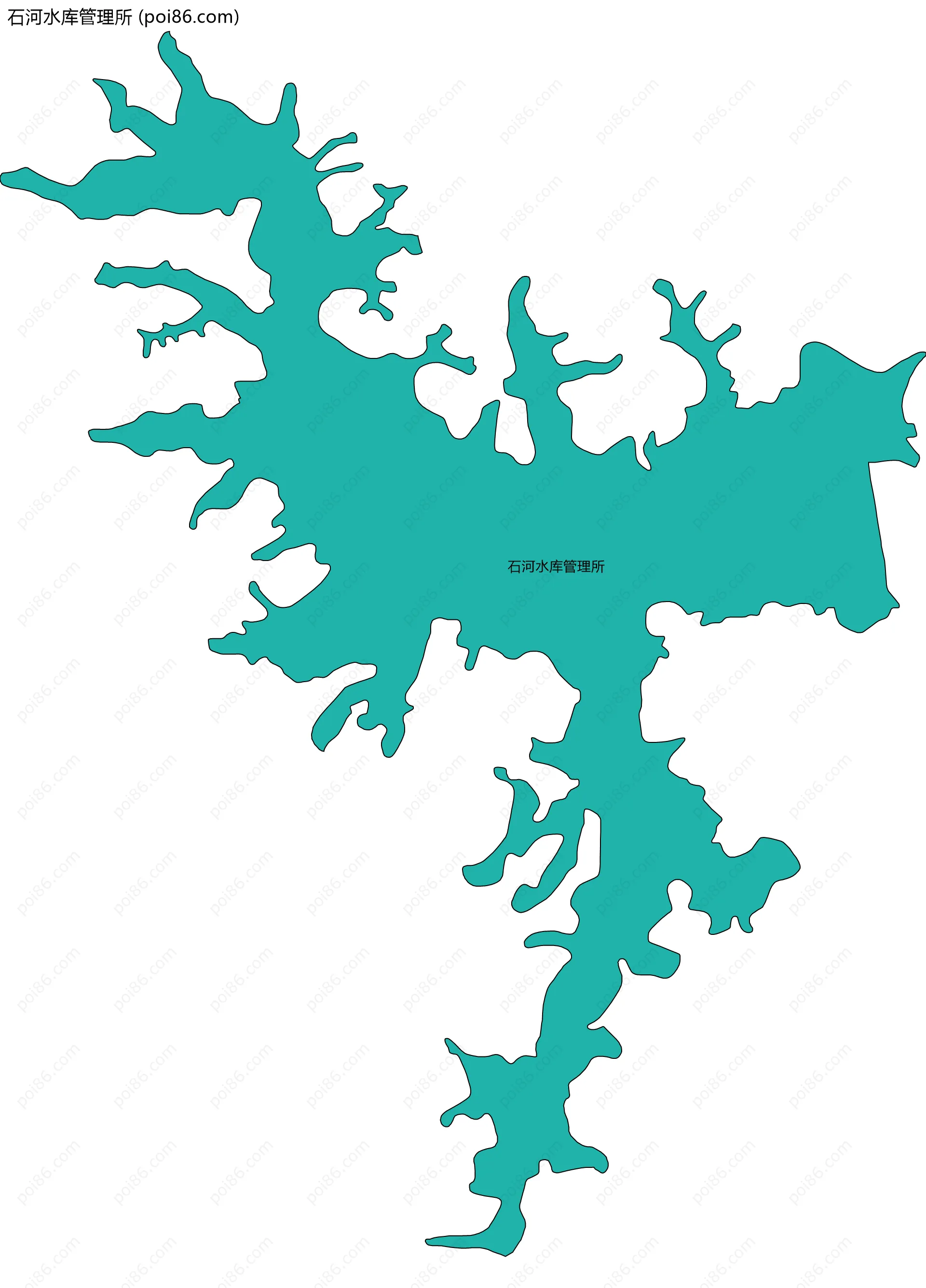 石河水库管理所边界地图